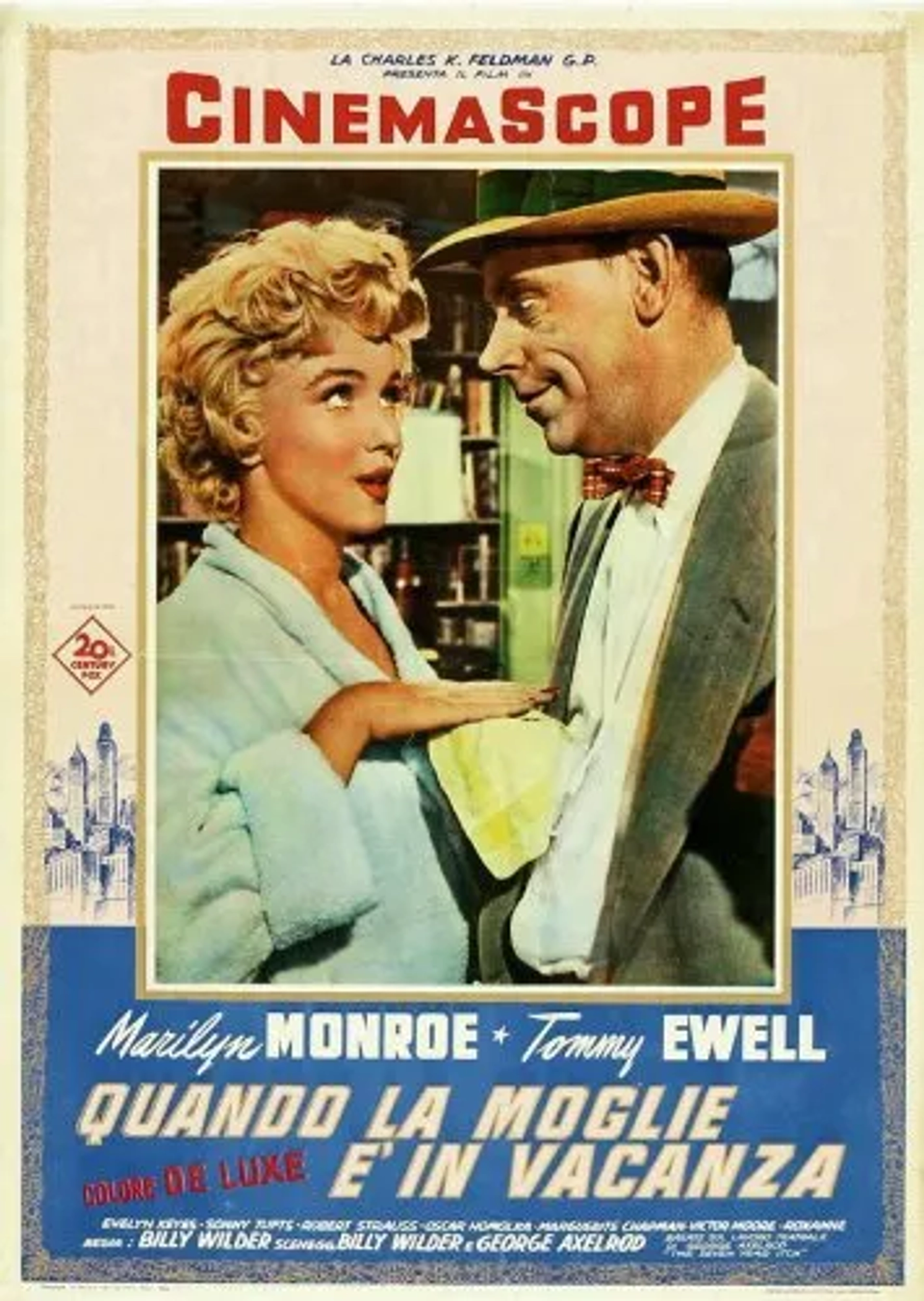 Marilyn Monroe and Tom Ewell in The Seven Year Itch (1955)