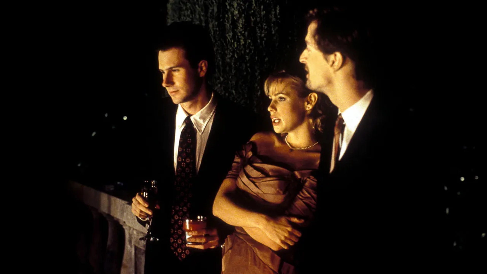 Olivia d'Abo, Peter Czernin, and Josh Hamilton in Kicking and Screaming (1995)