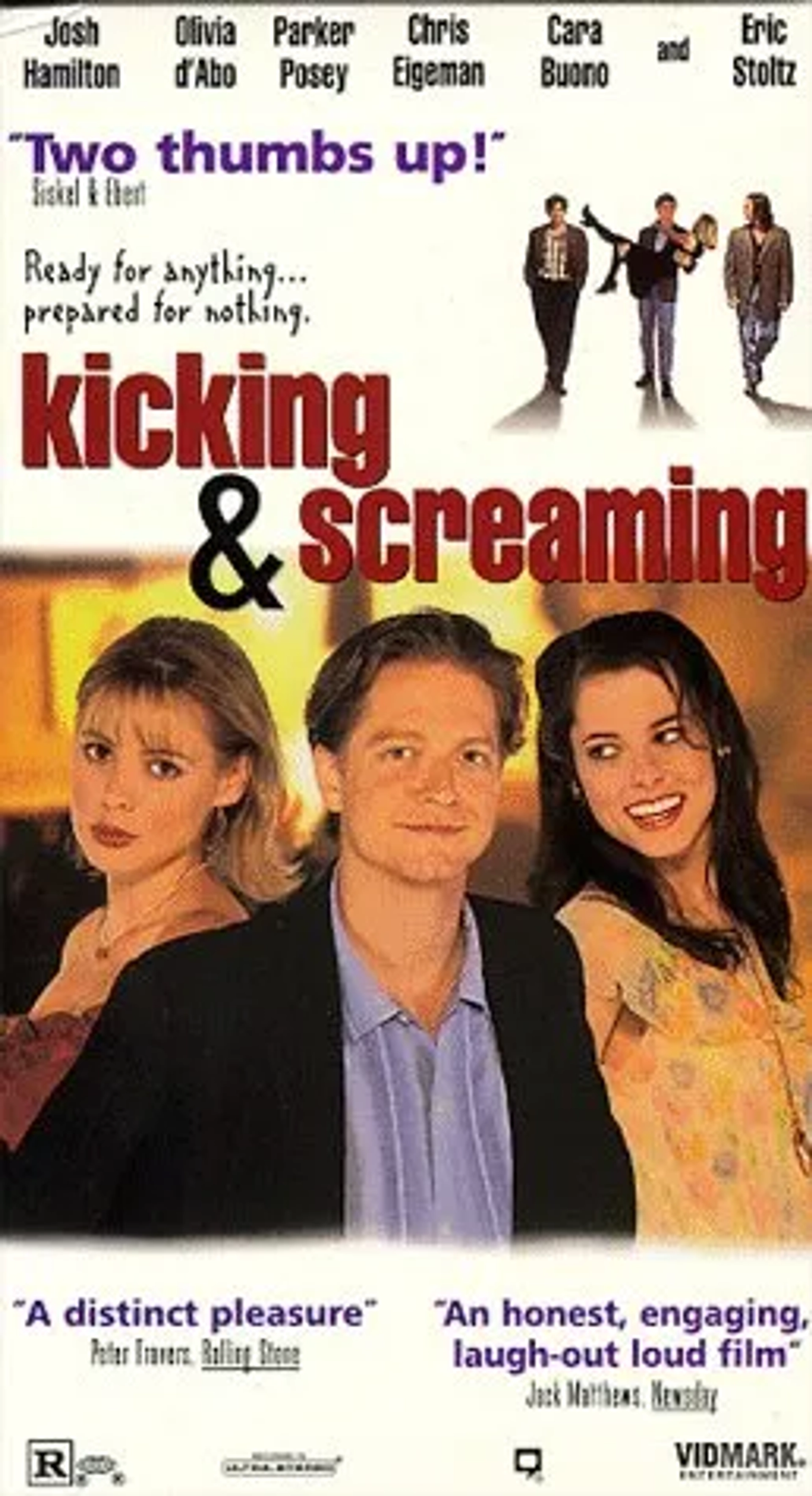 Parker Posey, Eric Stoltz, and Olivia d'Abo in Kicking and Screaming (1995)