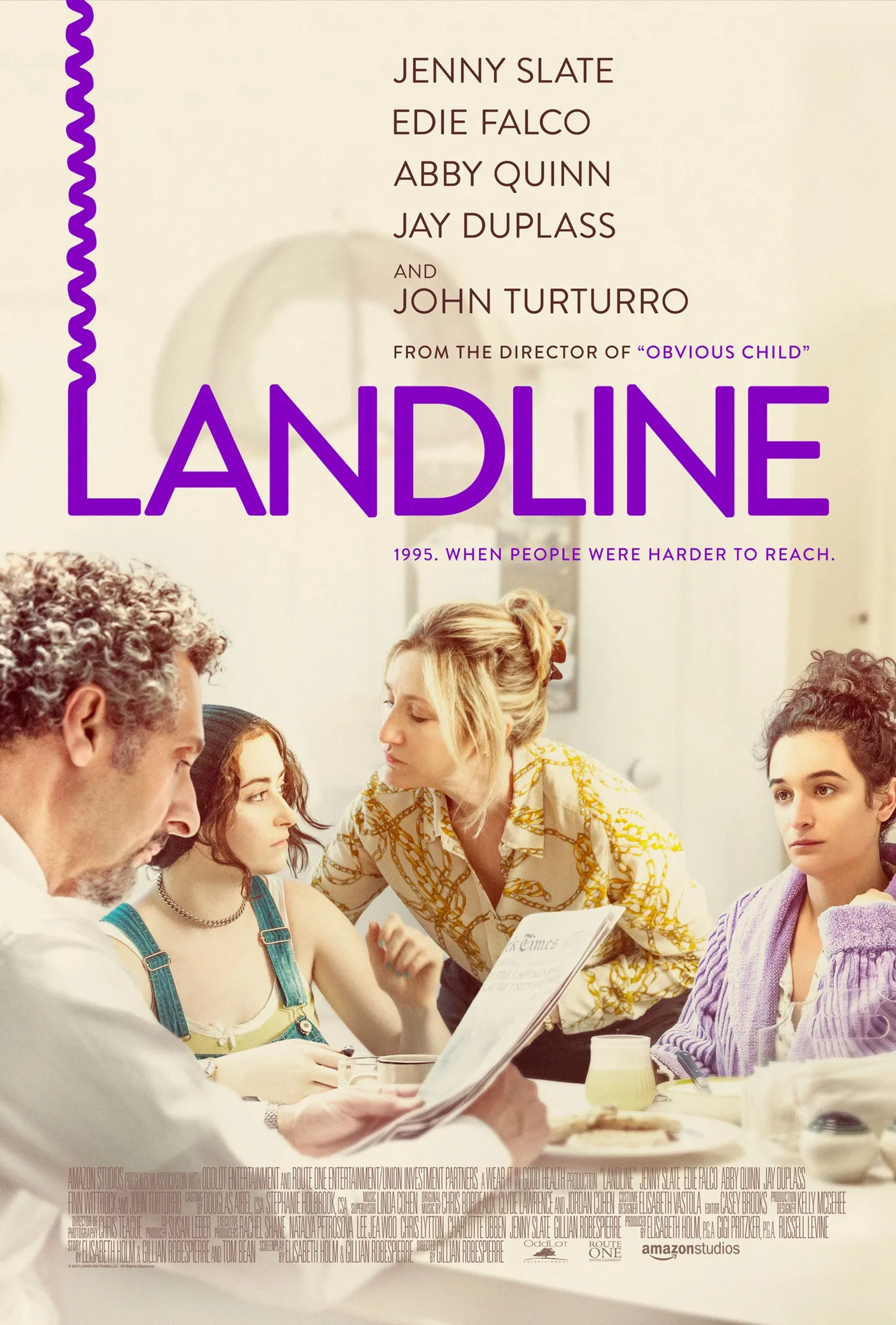 John Turturro, Edie Falco, Jenny Slate, and Abby Quinn in Landline (2017)