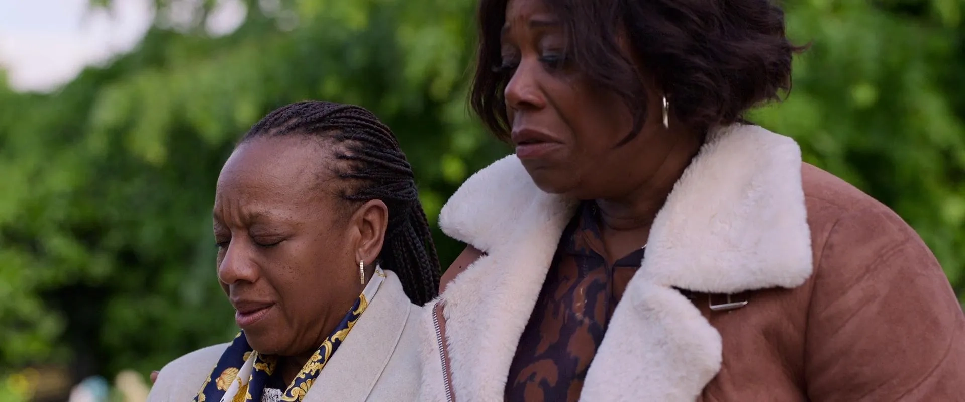 Marianne Jean-Baptiste and Michele Austin in Hard Truths (2024)