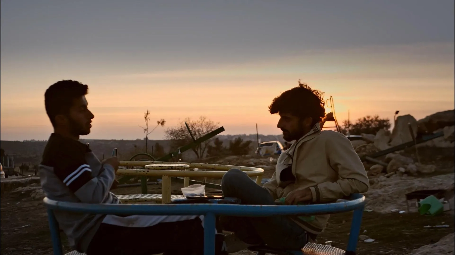 Basel Adra and Yuval Abraham in No Other Land (2024)