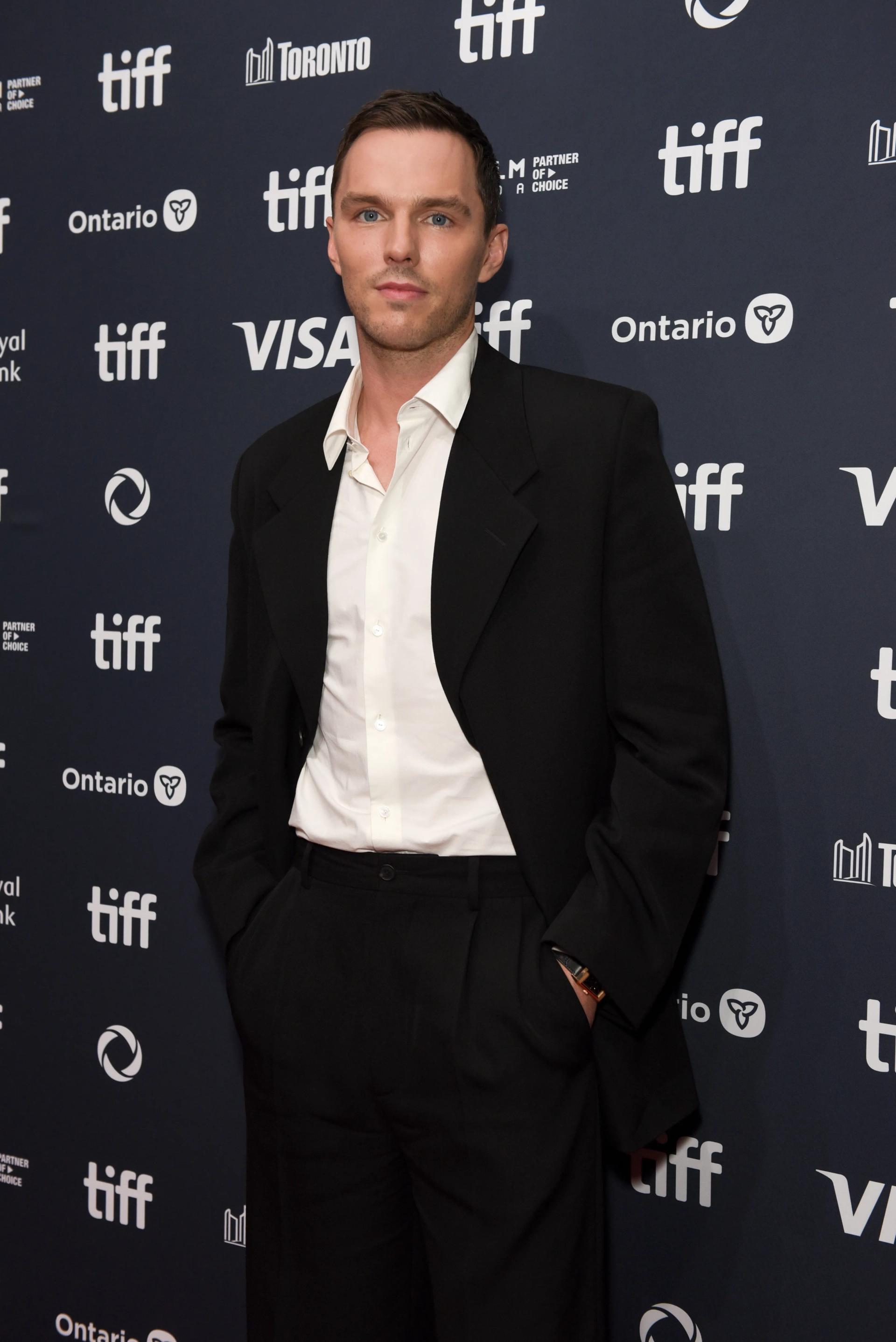 Nicholas Hoult at an event for The Order (2024)