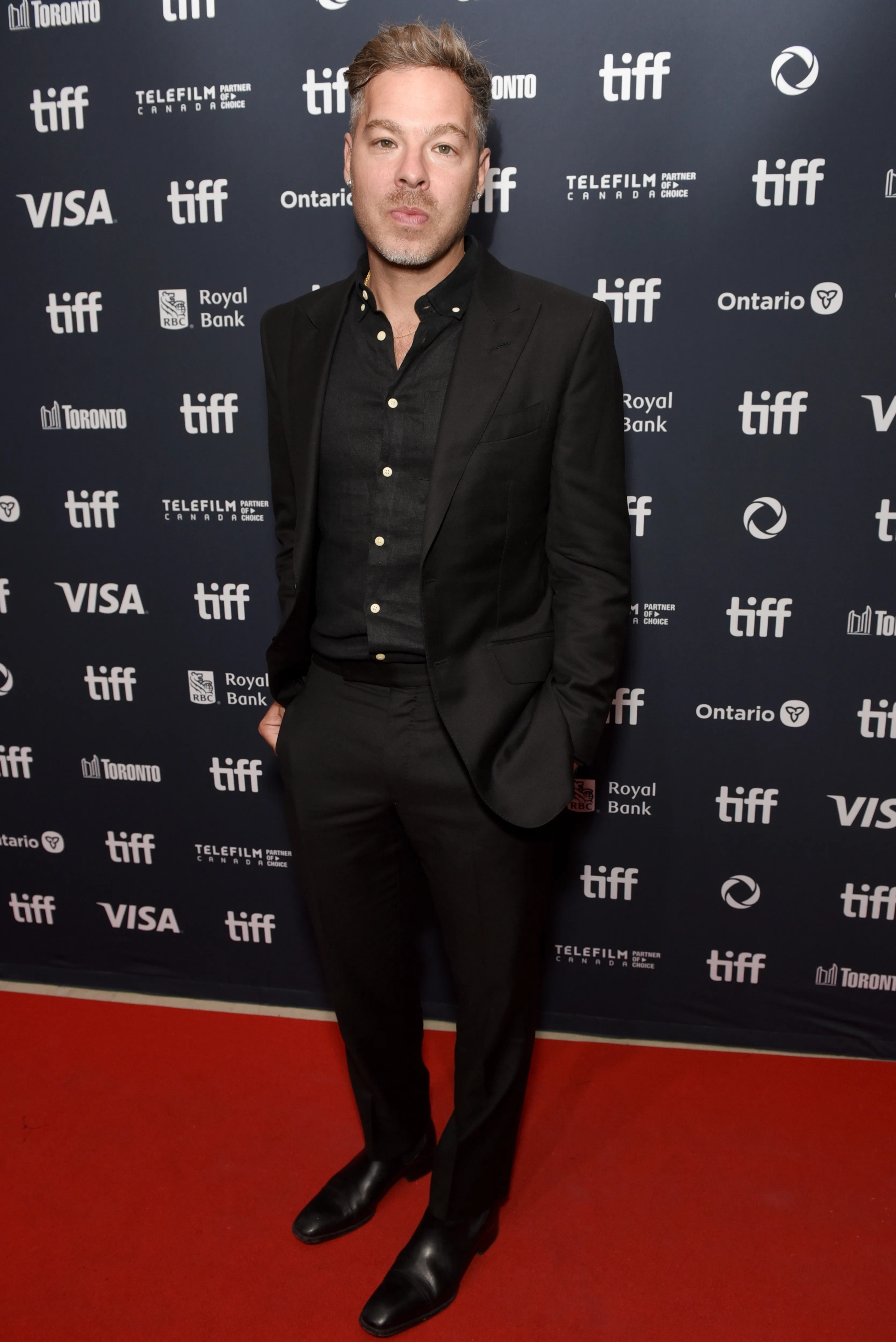 Zach Baylin at an event for The Order (2024)