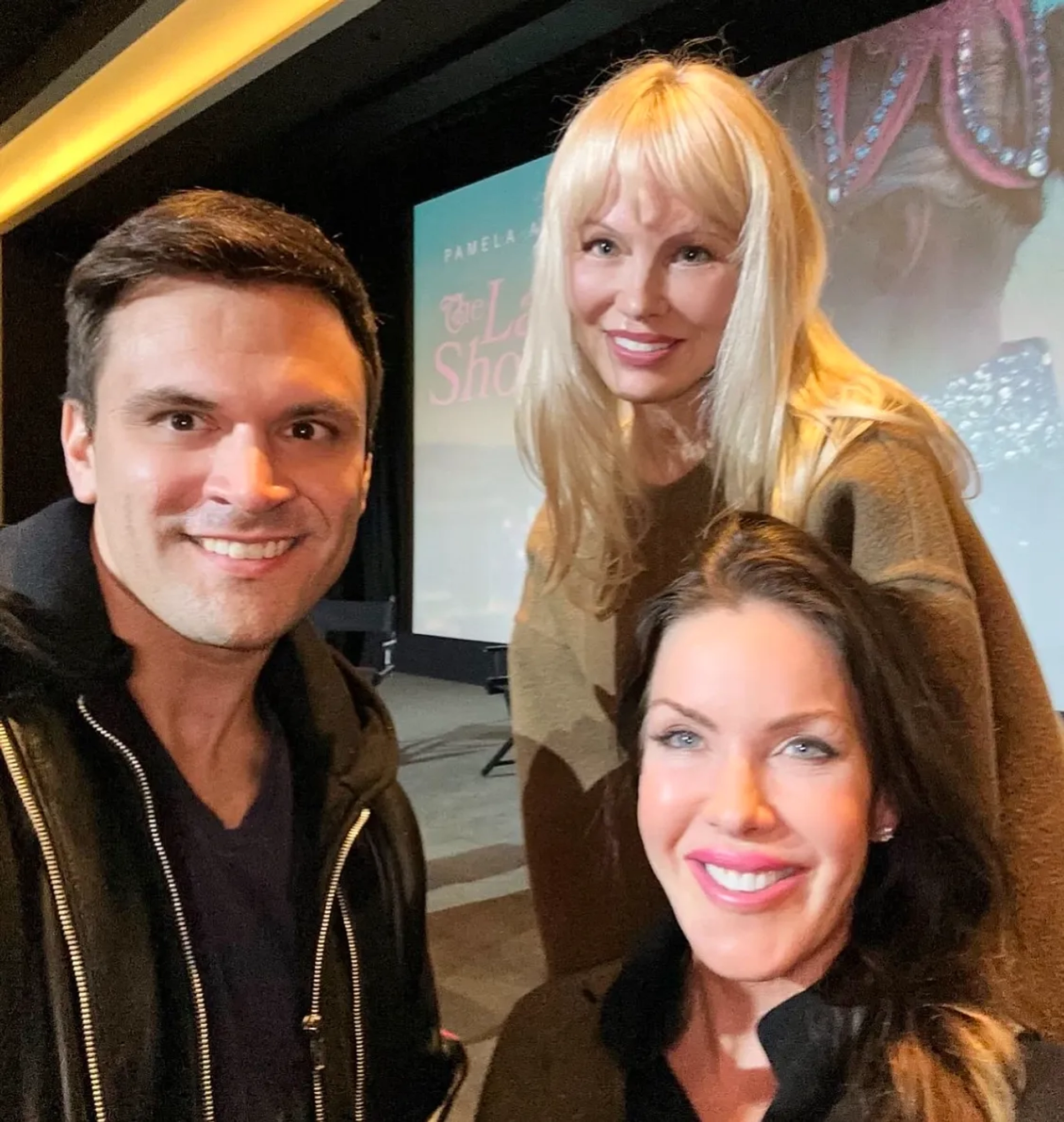 Pamela Anderson, Kira Reed Lorsch, and Kash Hovey in The Last Showgirl (2024)