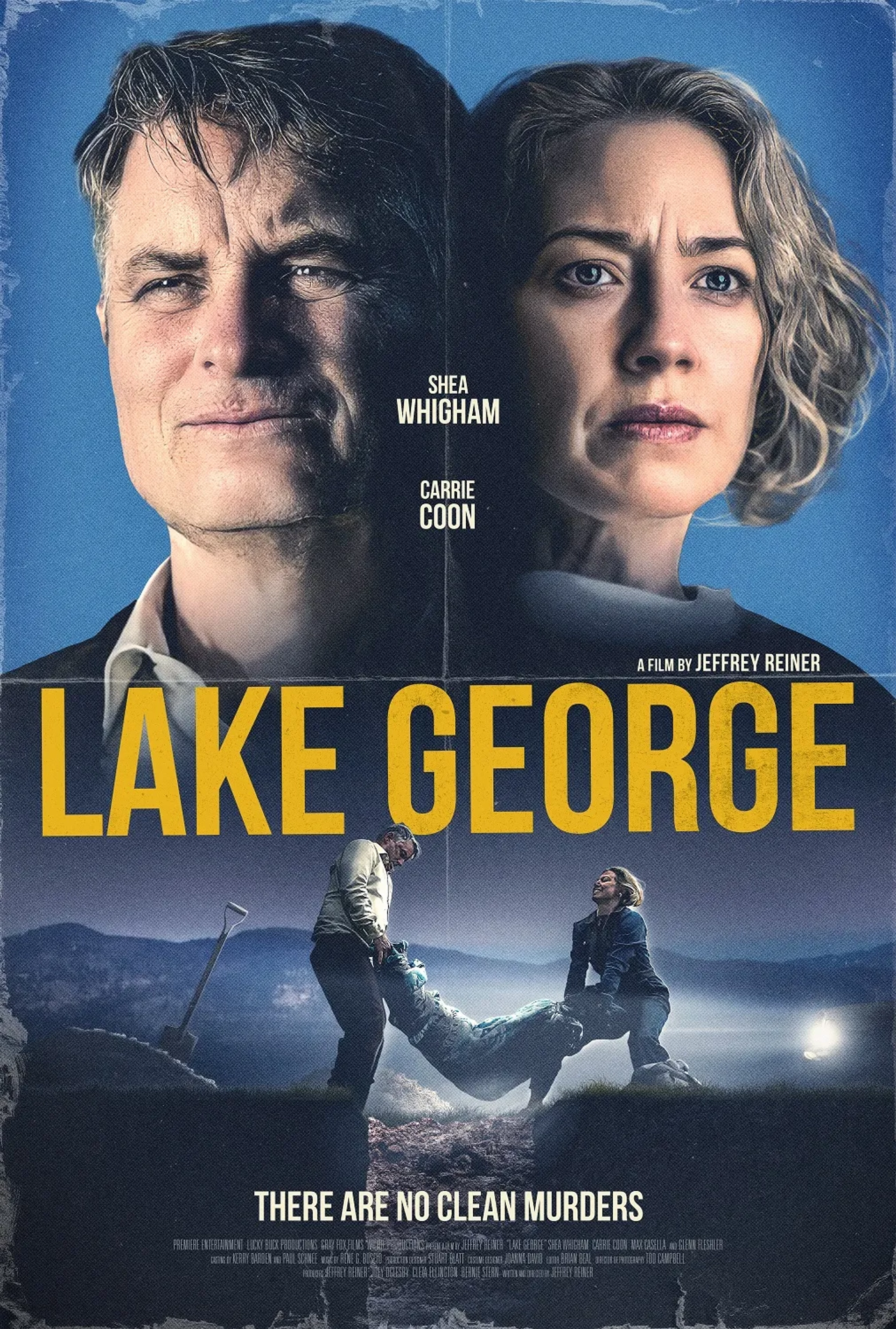 Shea Whigham and Carrie Coon in Lake George (2024)