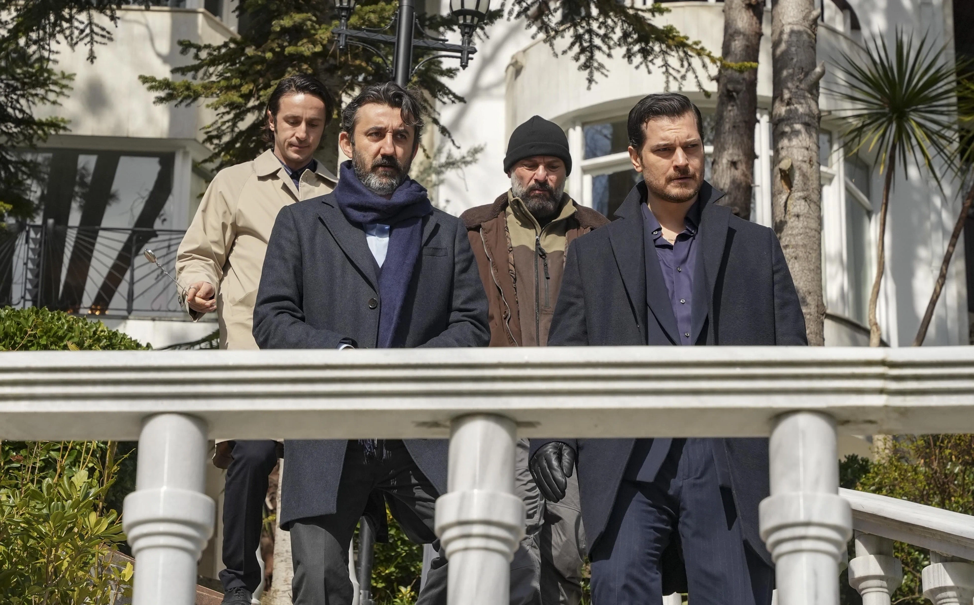 Ahmet Rifat Sungar, Necip Memili, and Çagatay Ulusoy in Esref Rüya (2025)