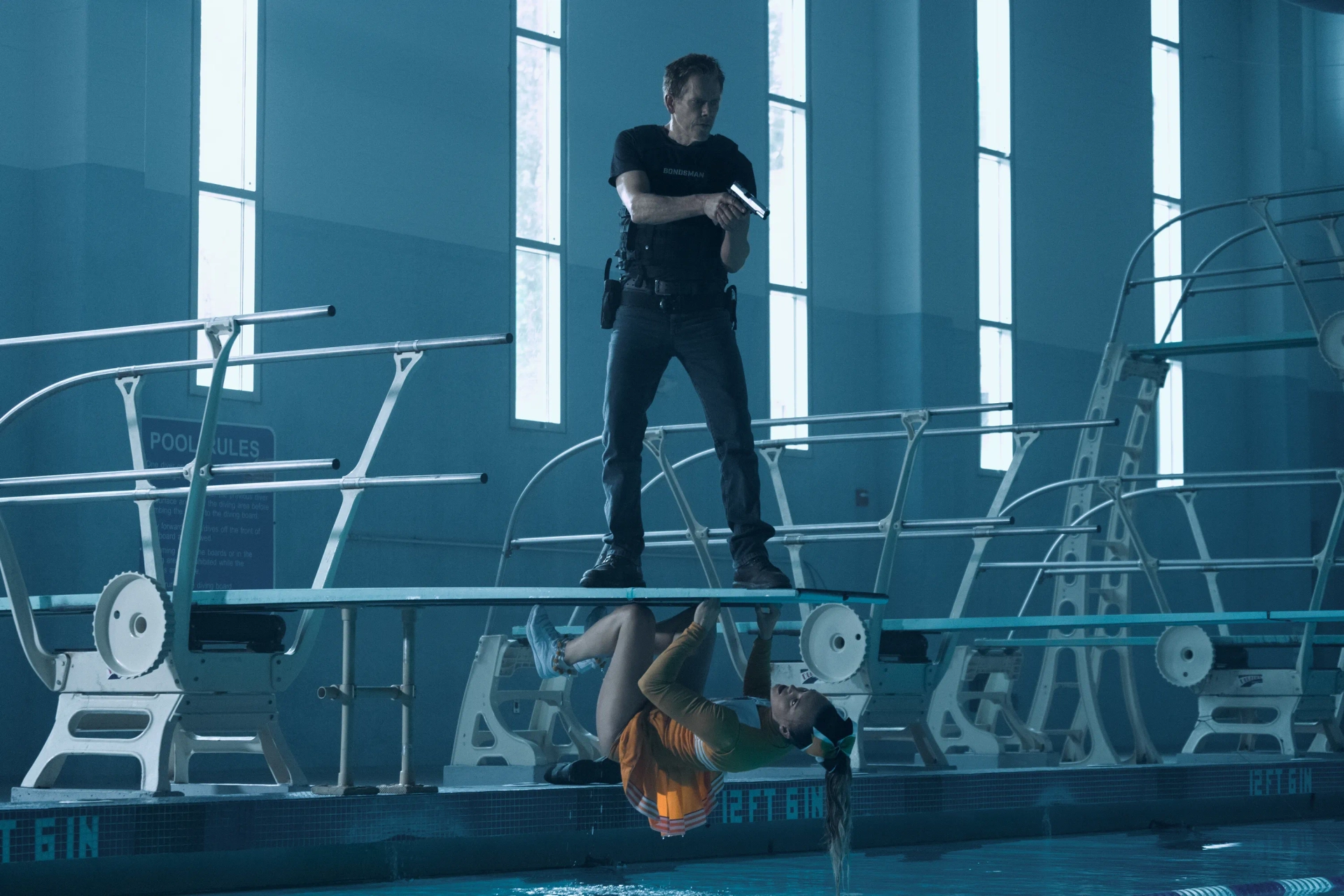 Kevin Bacon and Alea Hansinger in The Bondsman (2025)