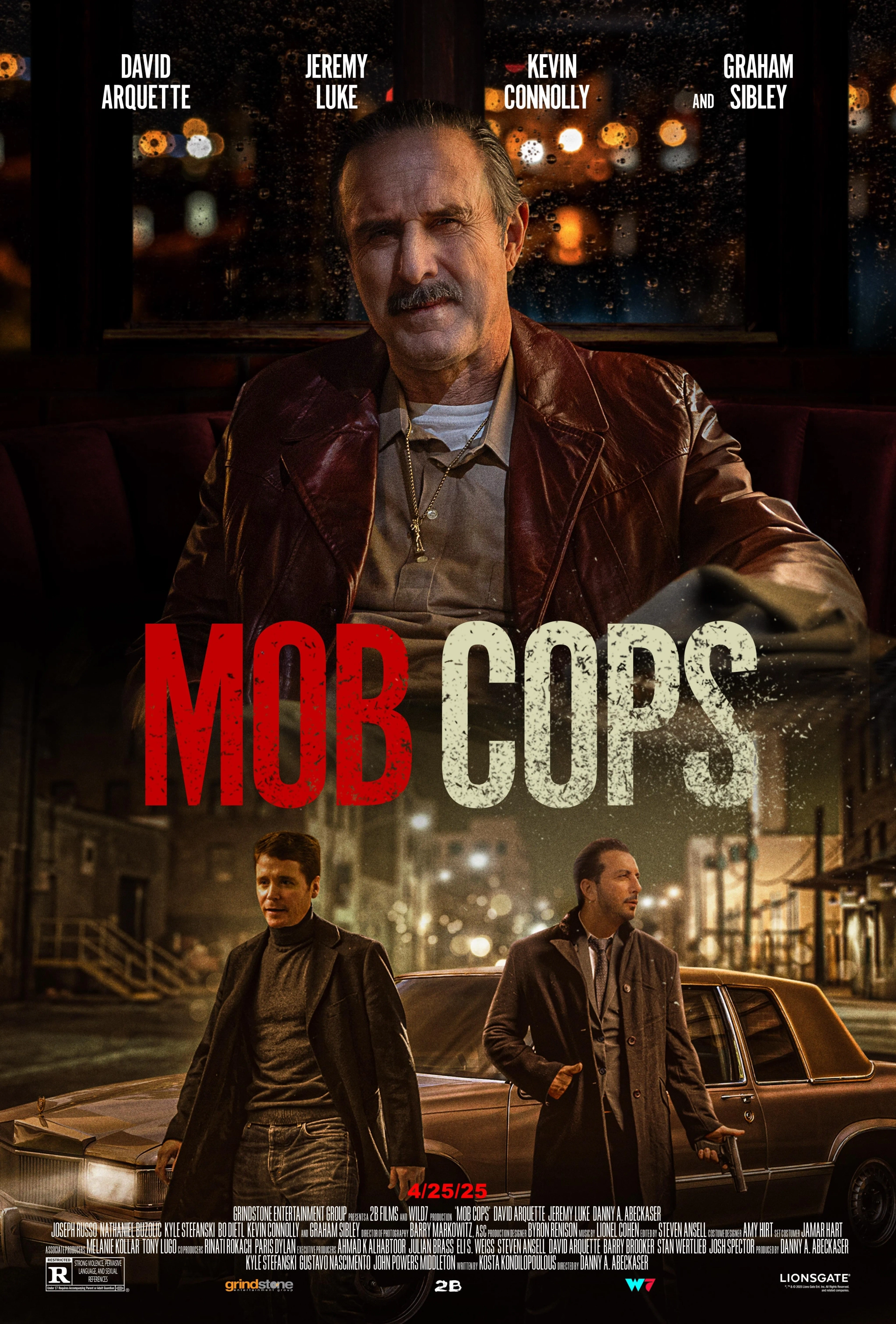 David Arquette and Danny A. Abeckaser in Mob Cops (2025)