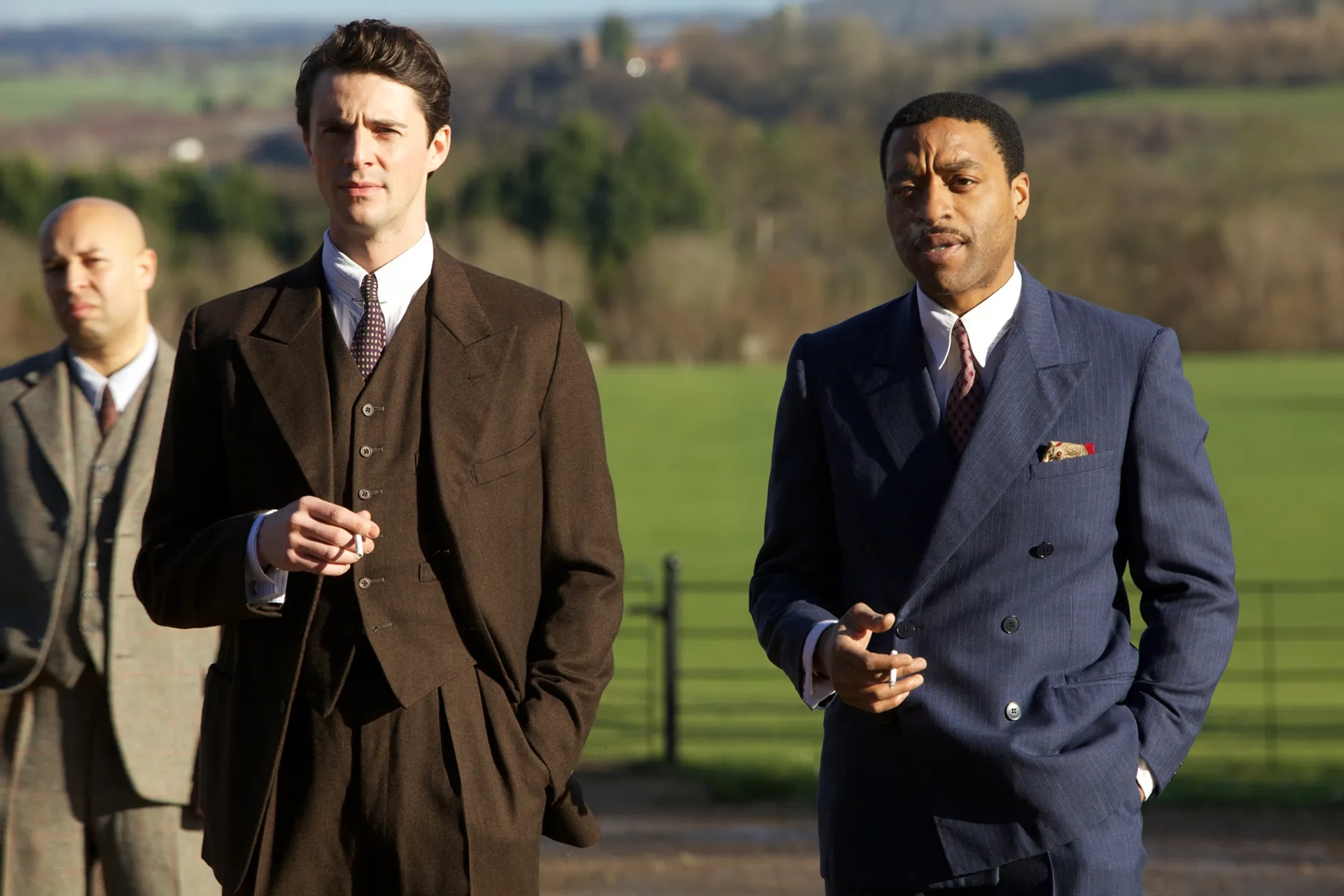Chiwetel Ejiofor, Matthew Goode, and Chris Storr in Dancing on the Edge (2013)