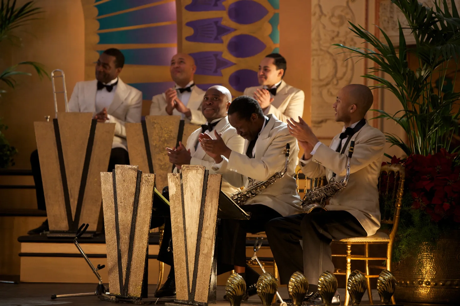 Trevor Edwards, Jay Phelps, Charles Angiama, Miles Brett, Oroh Angiama, Steve Williamson, and Chris Storr in Dancing on the Edge (2013)