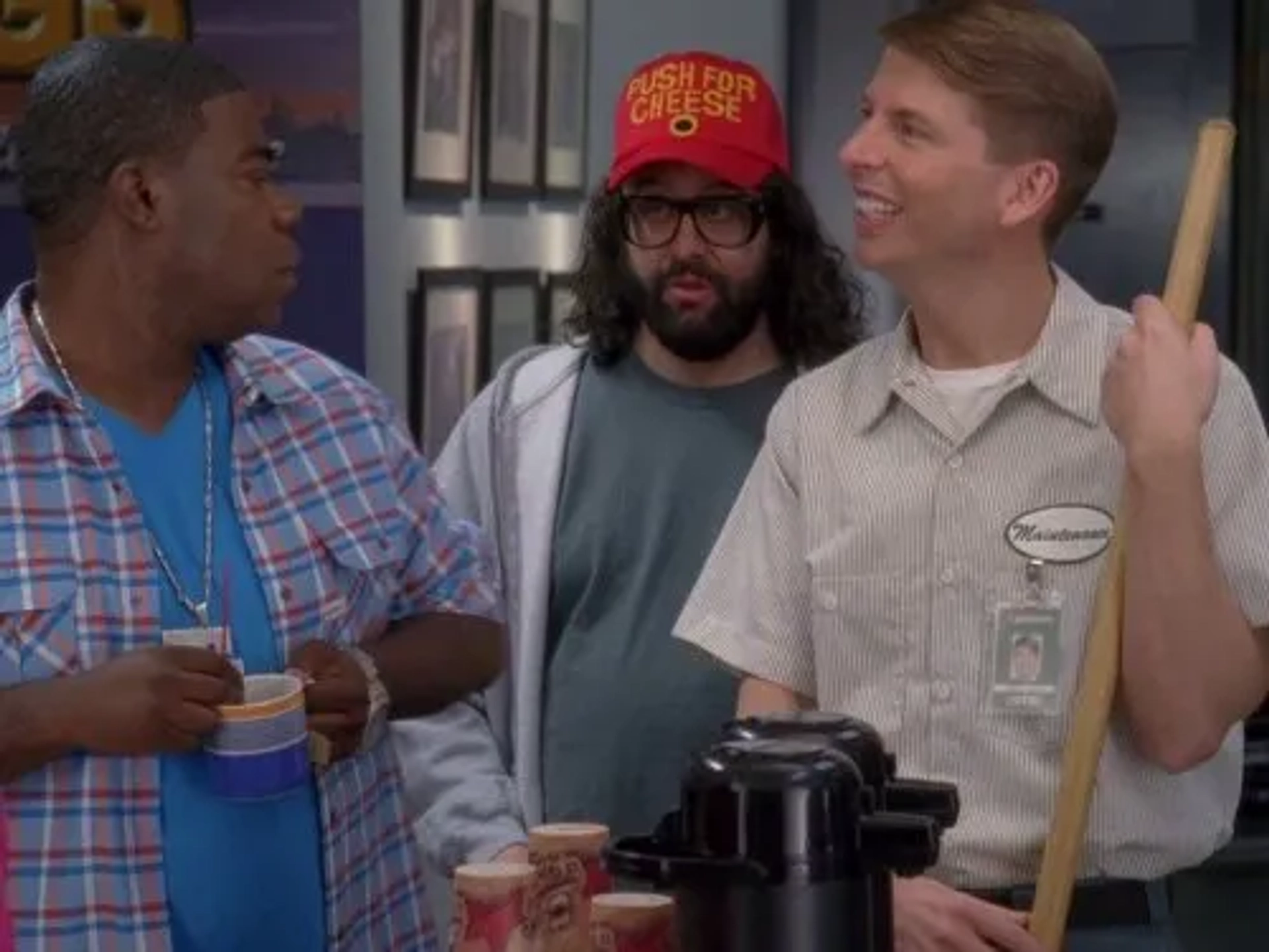 Judah Friedlander, Tracy Morgan, and Jack McBrayer in 30 Rock (2006)