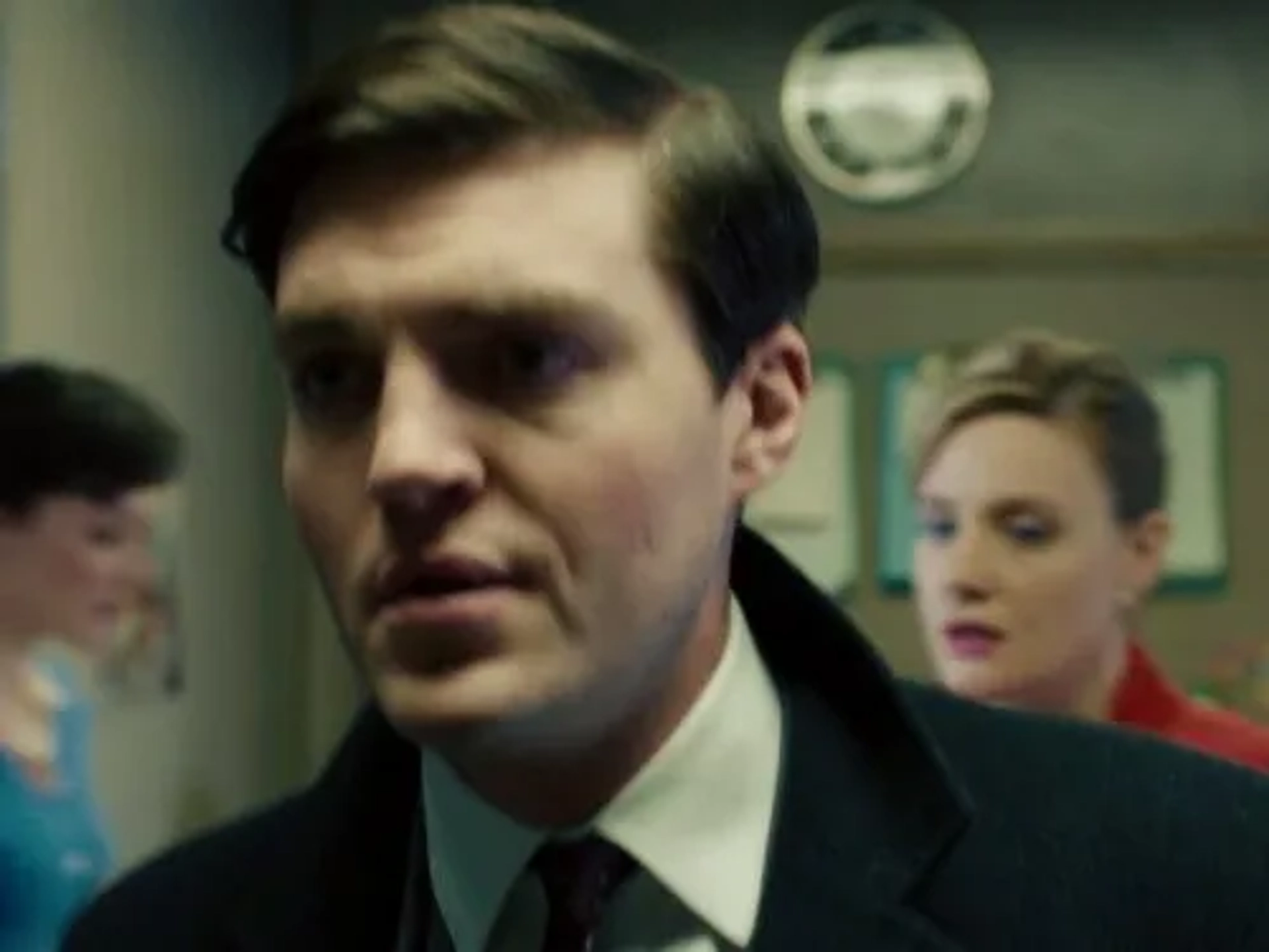 Tom Burke and Romola Garai in The Hour (2011)