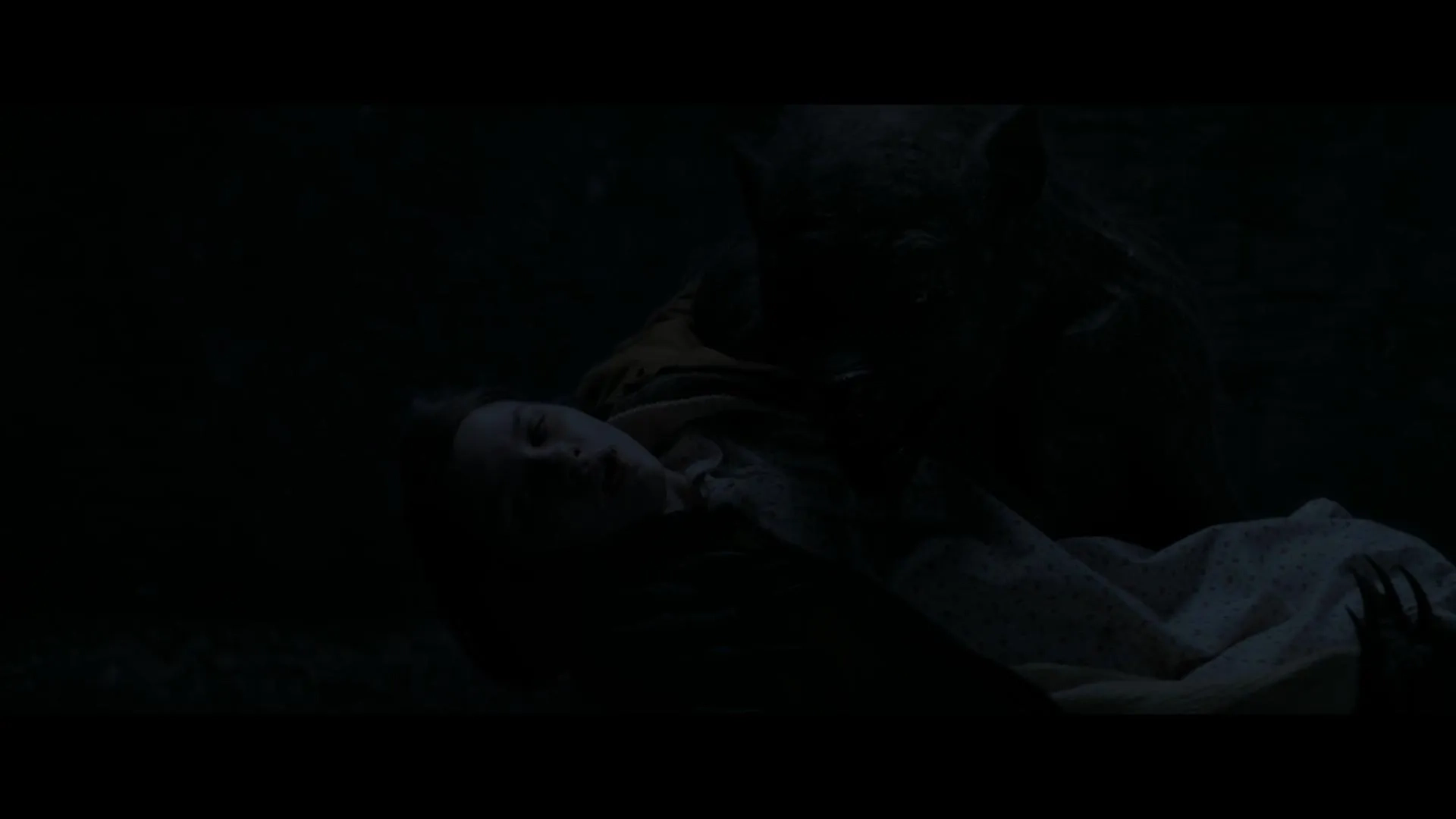Caoilinn Springall and Andrei Nova in The Beast Within (2024)