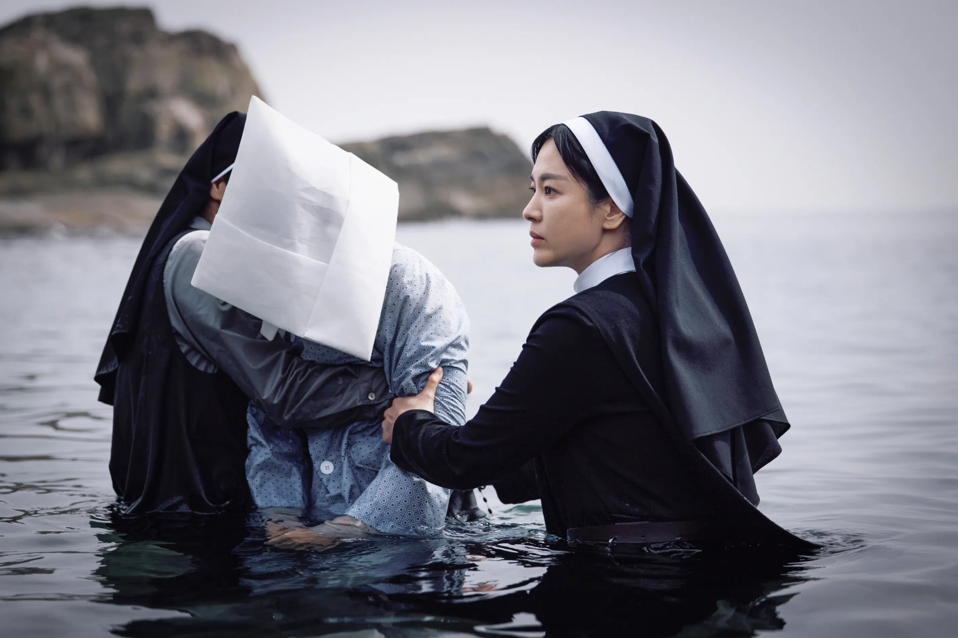 Song Hye-kyo and Jeon Yeo-been in Dark Nuns (2025)