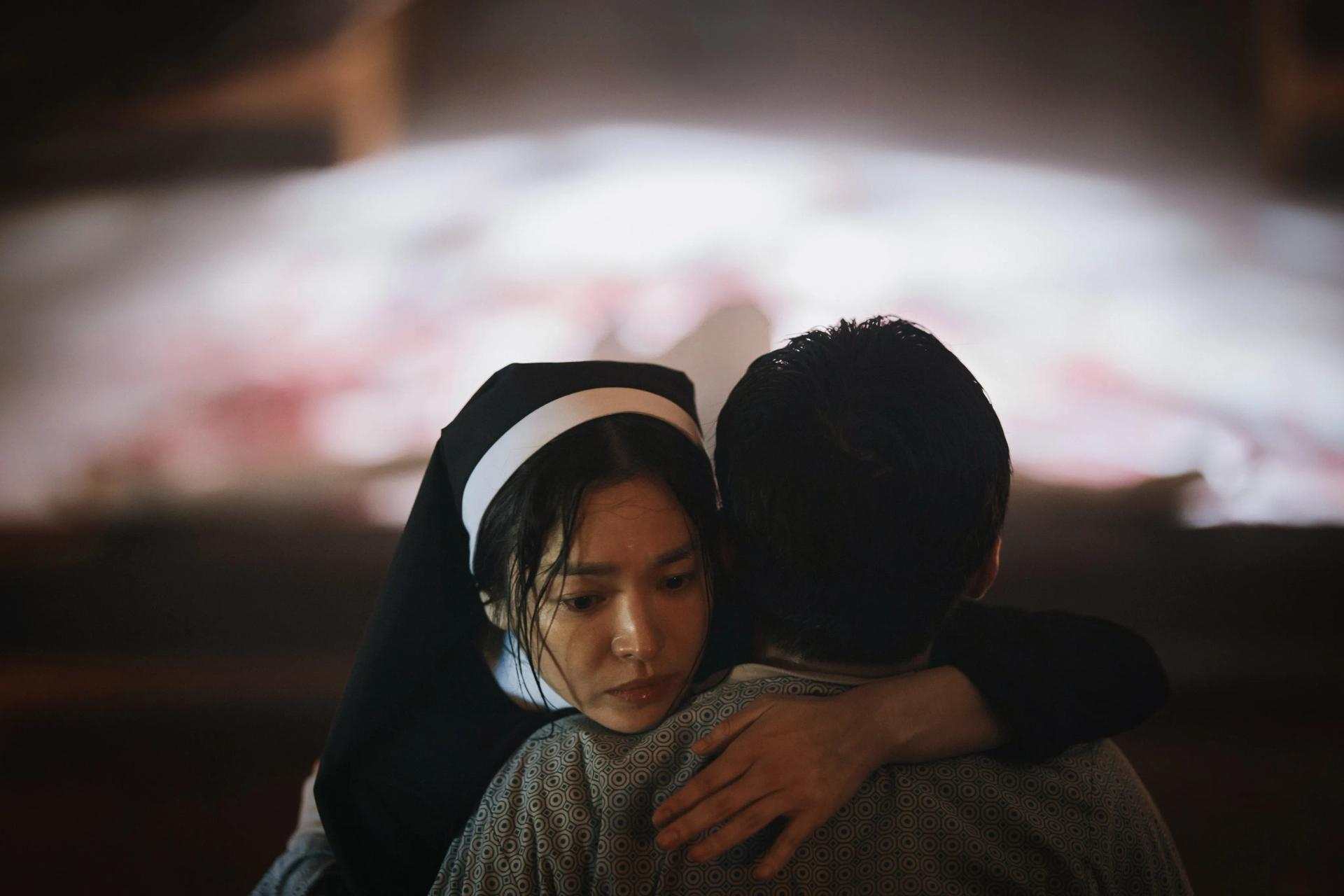 Song Hye-kyo and Moon Woo-jin in Dark Nuns (2025)
