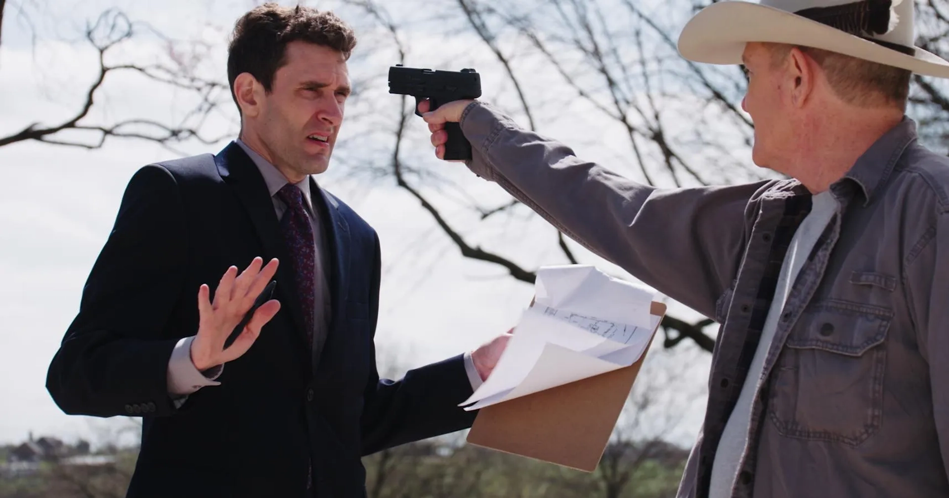Robert Keith and Michael Dooley in Meteors (2025)