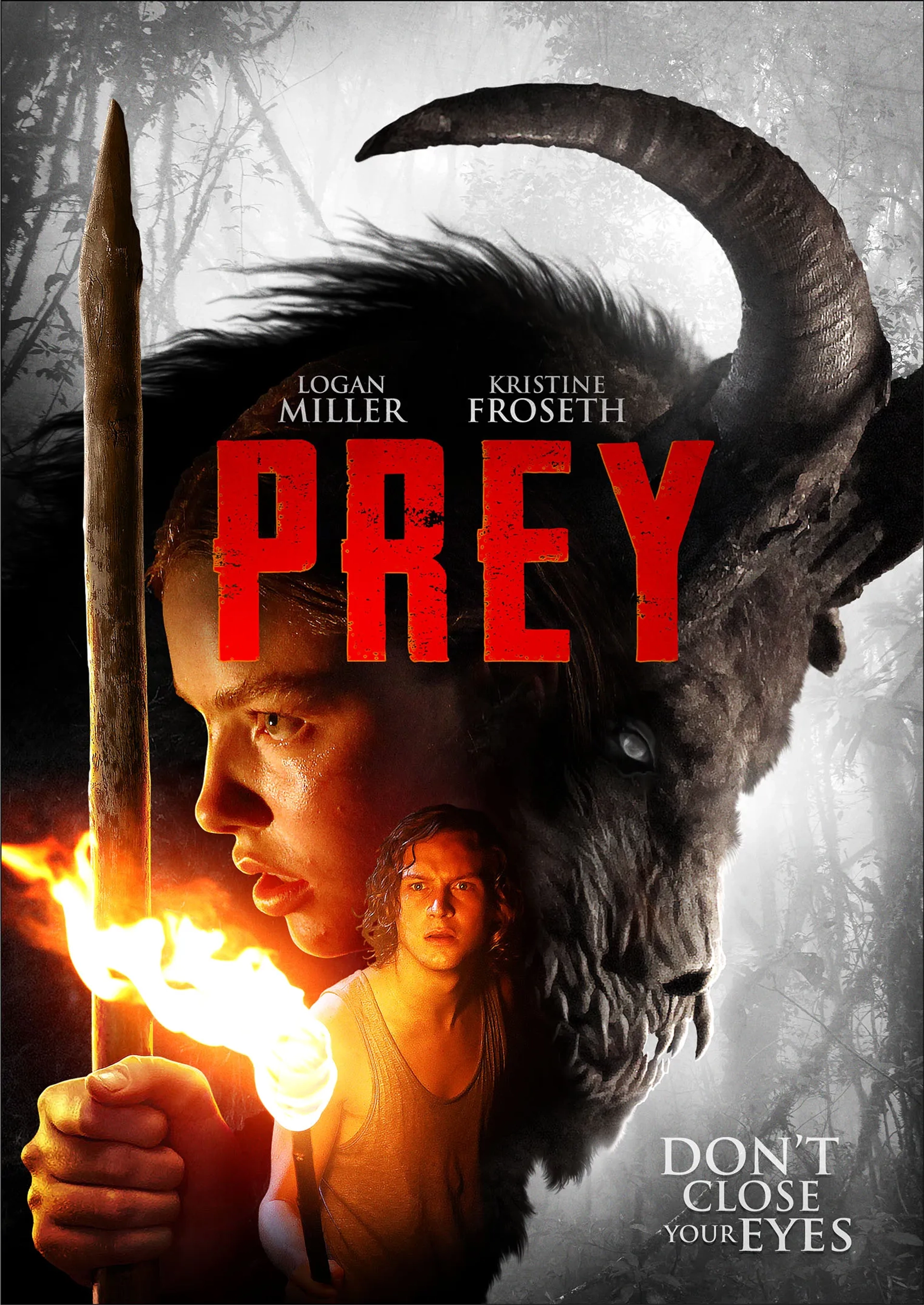Logan Miller and Kristine Froseth in Prey (2019)