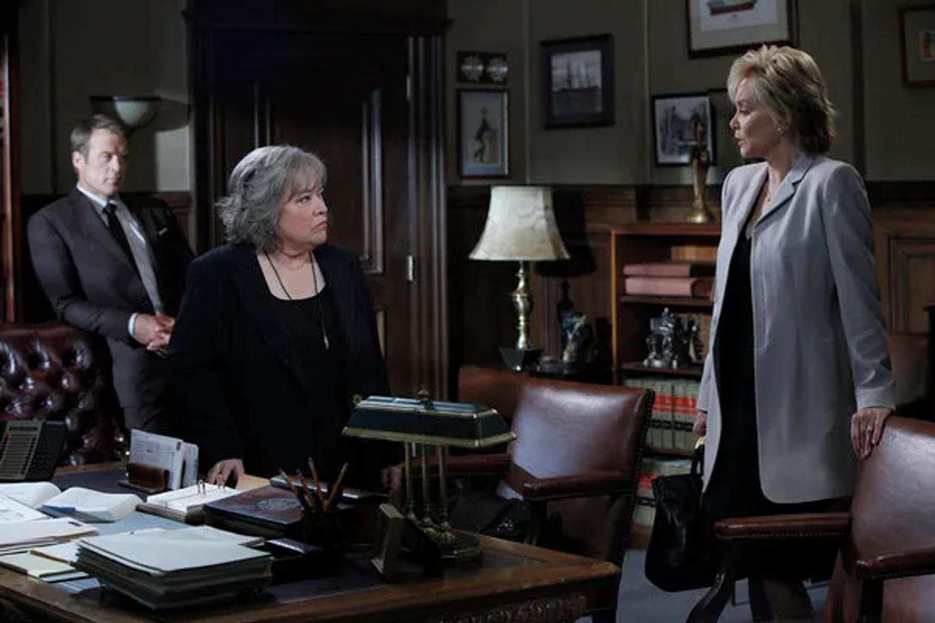 Kathy Bates, Jean Smart, and Mark Valley in Harry's Law (2011)