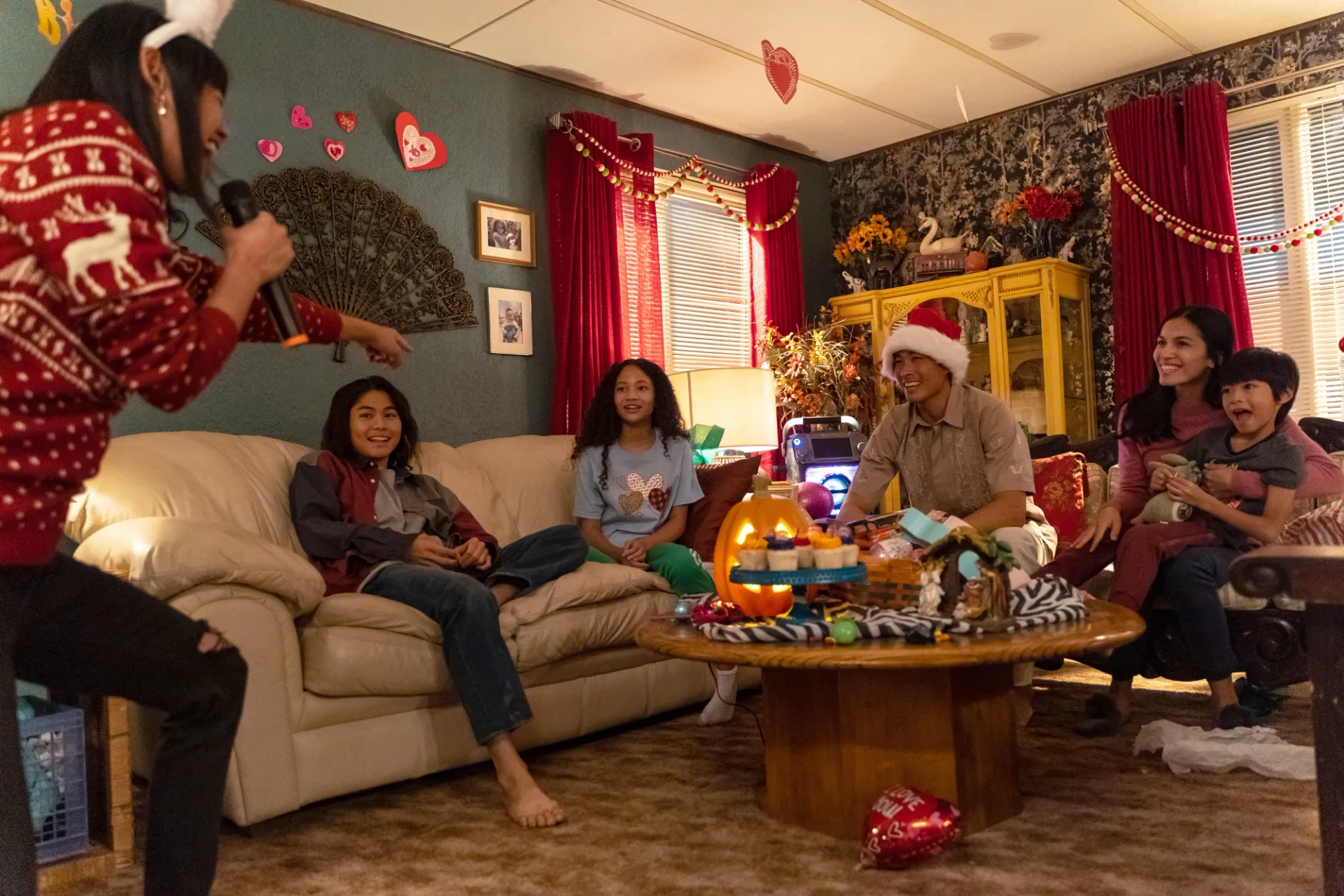 Faith Bryant, Martha Millan, Sébastien LaSalle, Ivan Shaw, and Sean Lew in The Cleaning Lady (2022)