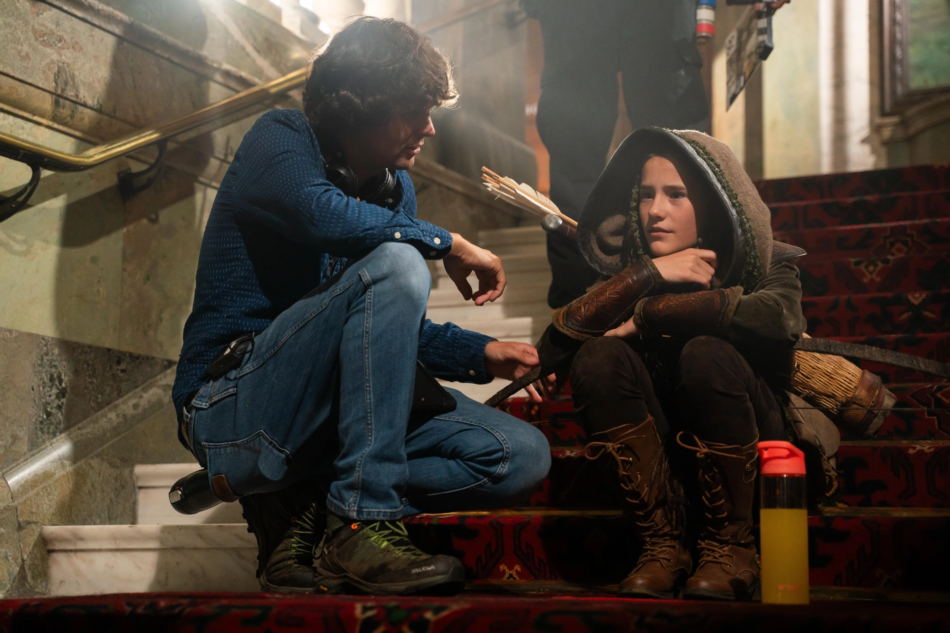 Director Phil Hawkins and Darcey Ewart
