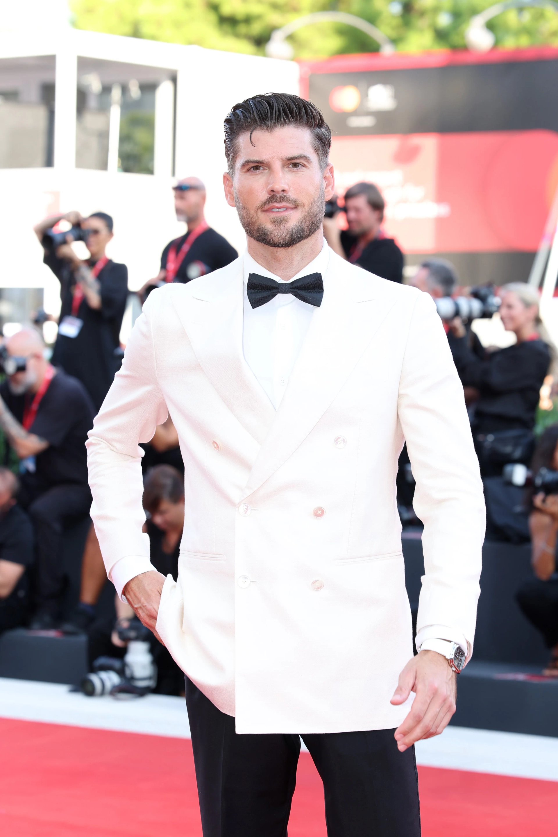 Kevin Lutolf at an event for Battlefield (2024)