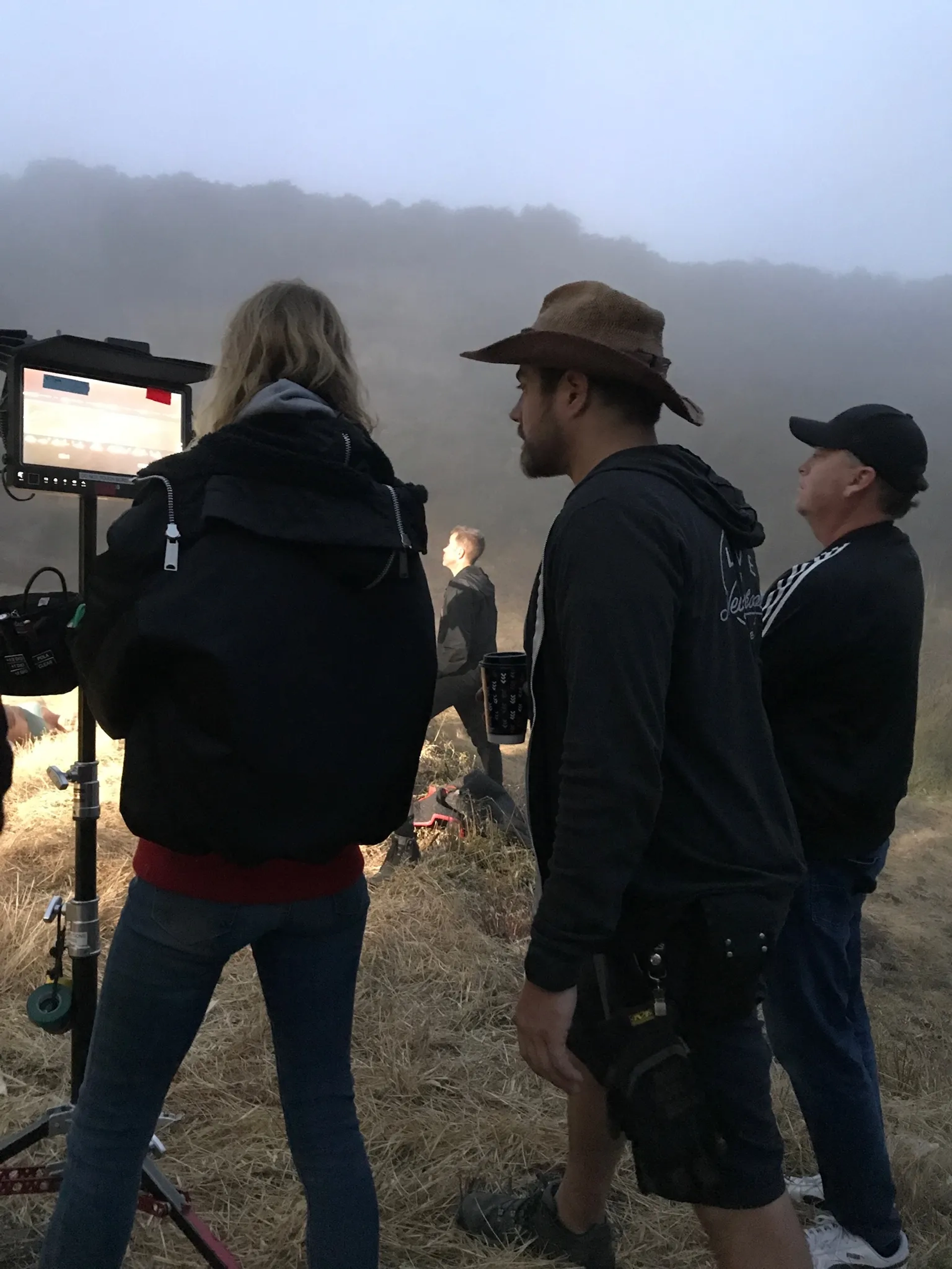 RJ Collins, Leah Sturgis, and John Hafner in Trapped Inn (2024)