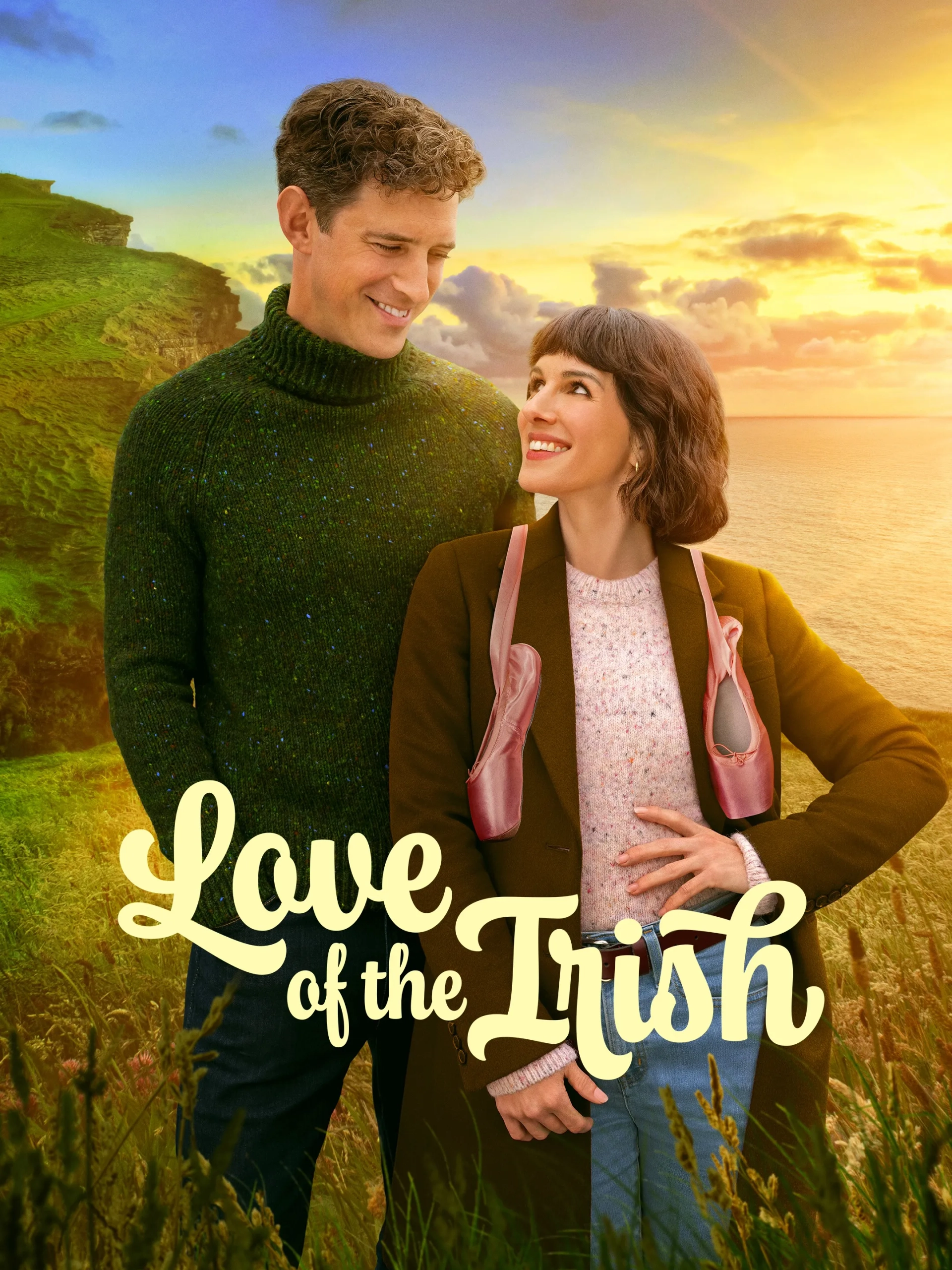 Shenae Grimes-Beech and Stephen Hagan in Love of the Irish (2025)