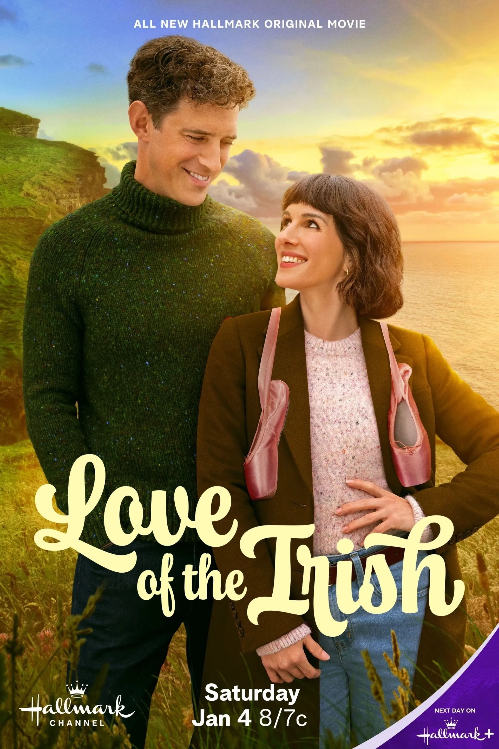 Shenae Grimes-Beech and Stephen Hagan in Love of the Irish (2025)
