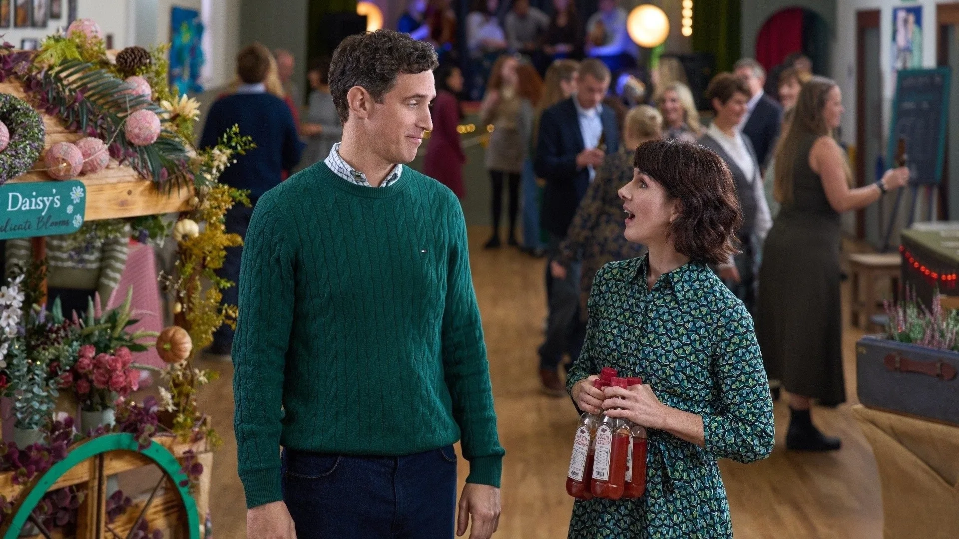 Shenae Grimes-Beech and Stephen Hagan in Love of the Irish (2025)