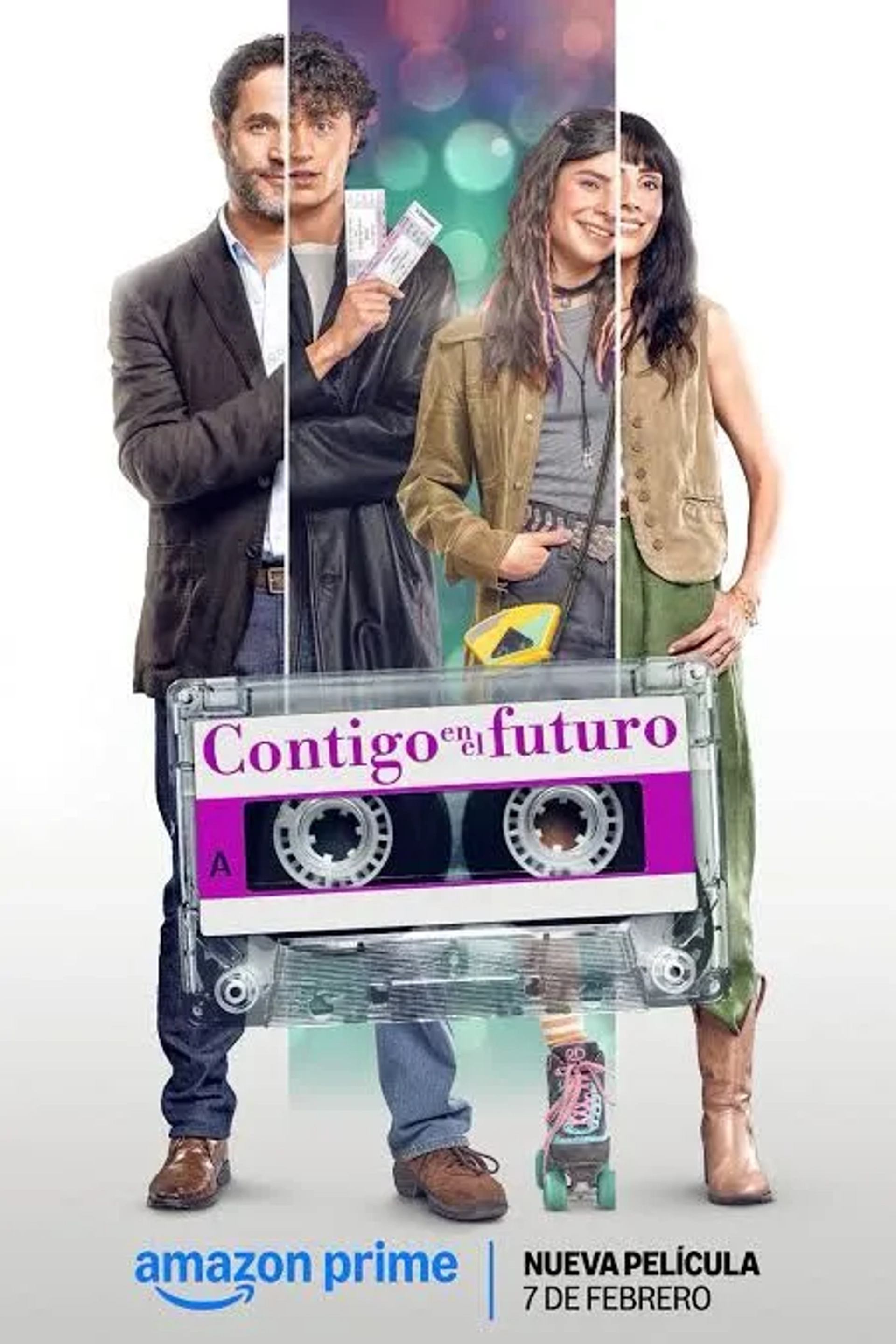 Michel Brown and Sandra Echeverría in With You in the Future (2025)