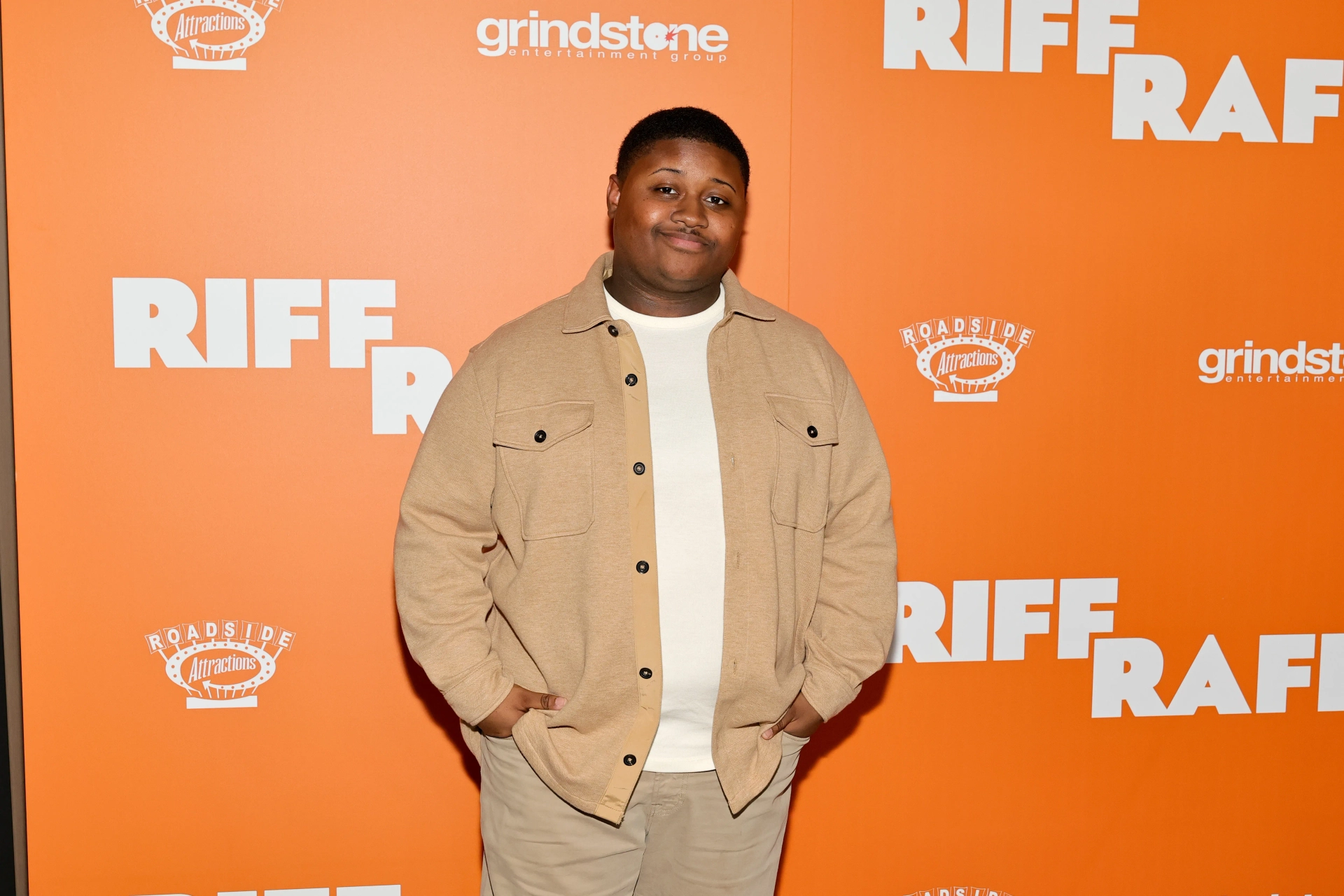 Miles J. Harvey at an event for Riff Raff (2024)