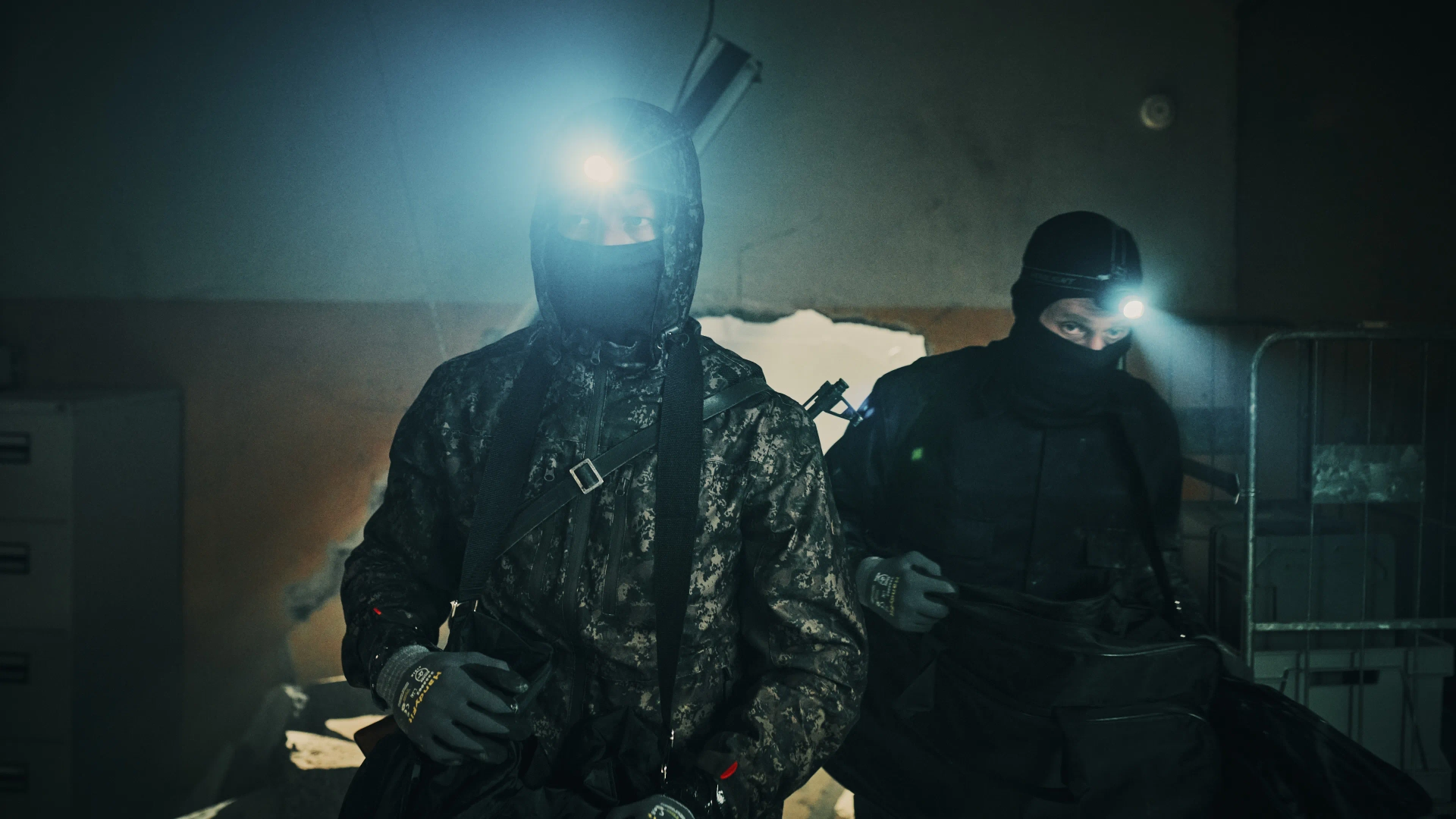 Jens Hultén and Gustav Dyekjær Giese in The Quiet Ones (2024)