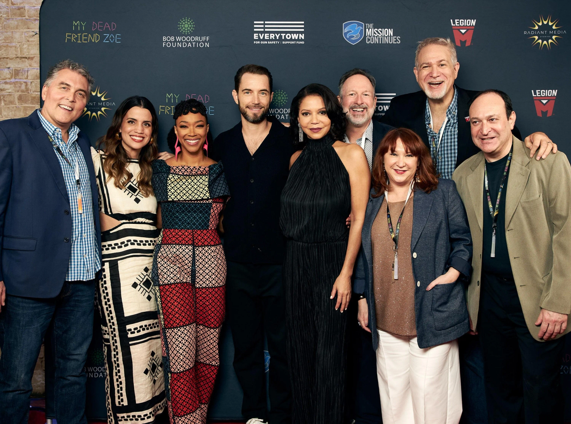Gloria Reuben, Terri Lubaroff, Igor Tsukerman, Natalie Morales, Sonequa Martin-Green, Kyle Hausmann-Stokes, and Paul Scanlan in My Dead Friend Zoe (2024)