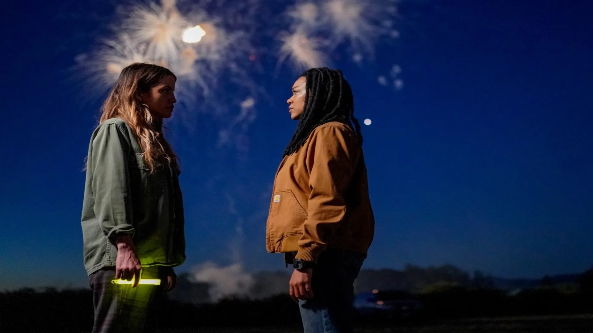 Gloria Reuben and Natalie Morales in My Dead Friend Zoe (2024)