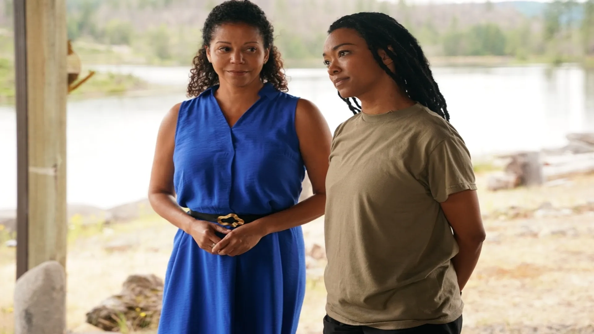 Gloria Reuben and Sonequa Martin-Green in My Dead Friend Zoe (2024)