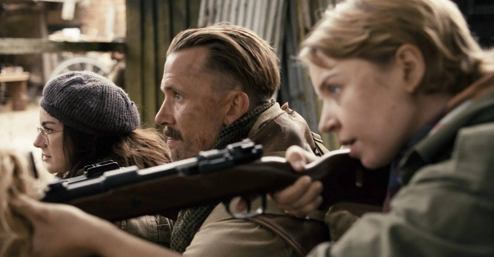Meg Forgan, James Oliver Wheatley, and Sophie Craig in Fortunes of War (2024)