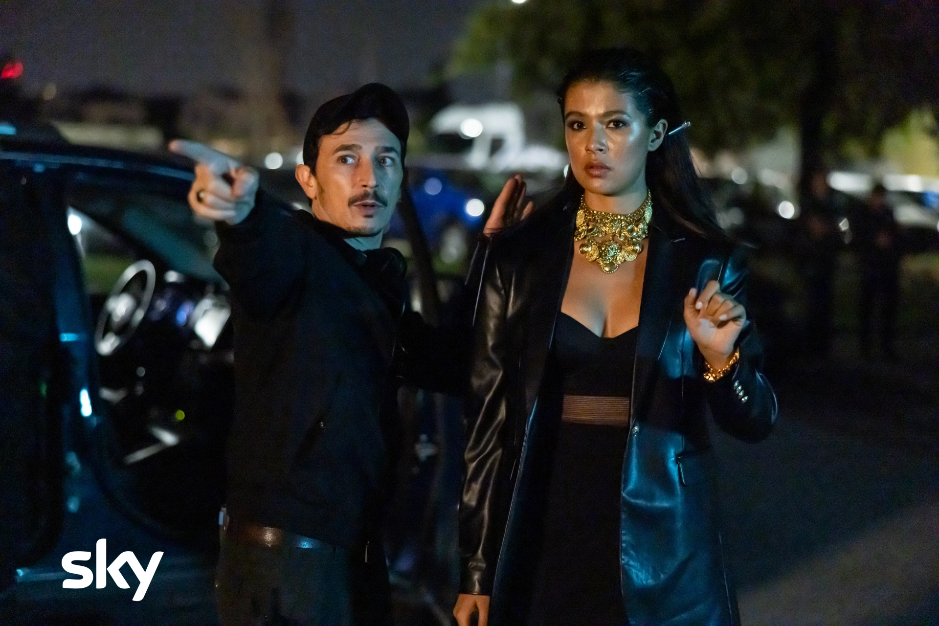 Ciro Visco and Laura Osma in Gangs of Milano - Le nuove storie del Blocco (2025)