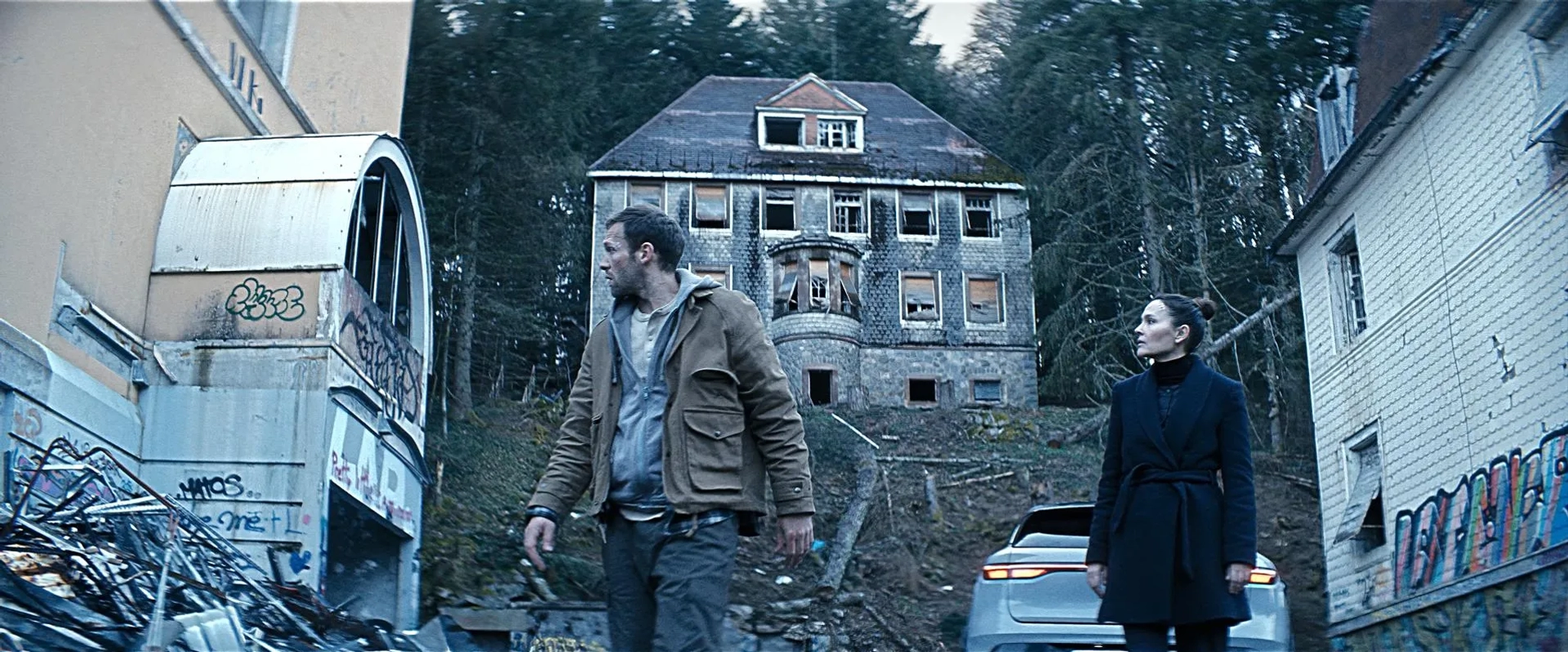 Virginie Ledoyen and Paul Hamy in The Soul Eater (2024)