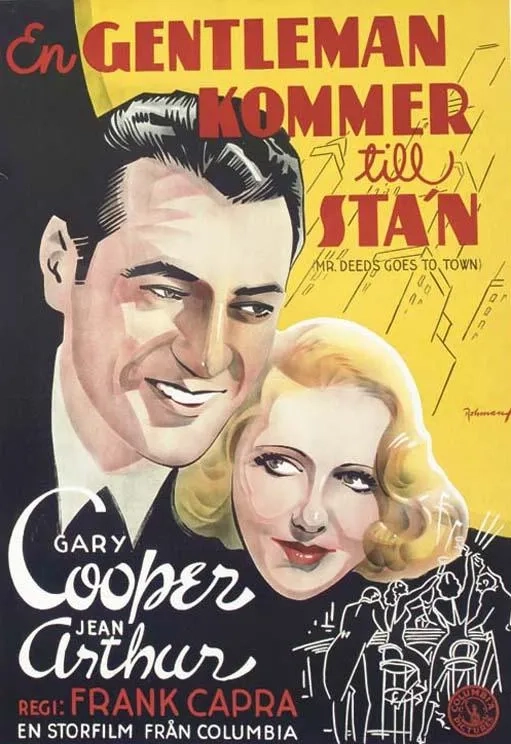 Gary Cooper, Jean Arthur, and Eric Rohman in Mr. Deeds Goes to Town (1936)
