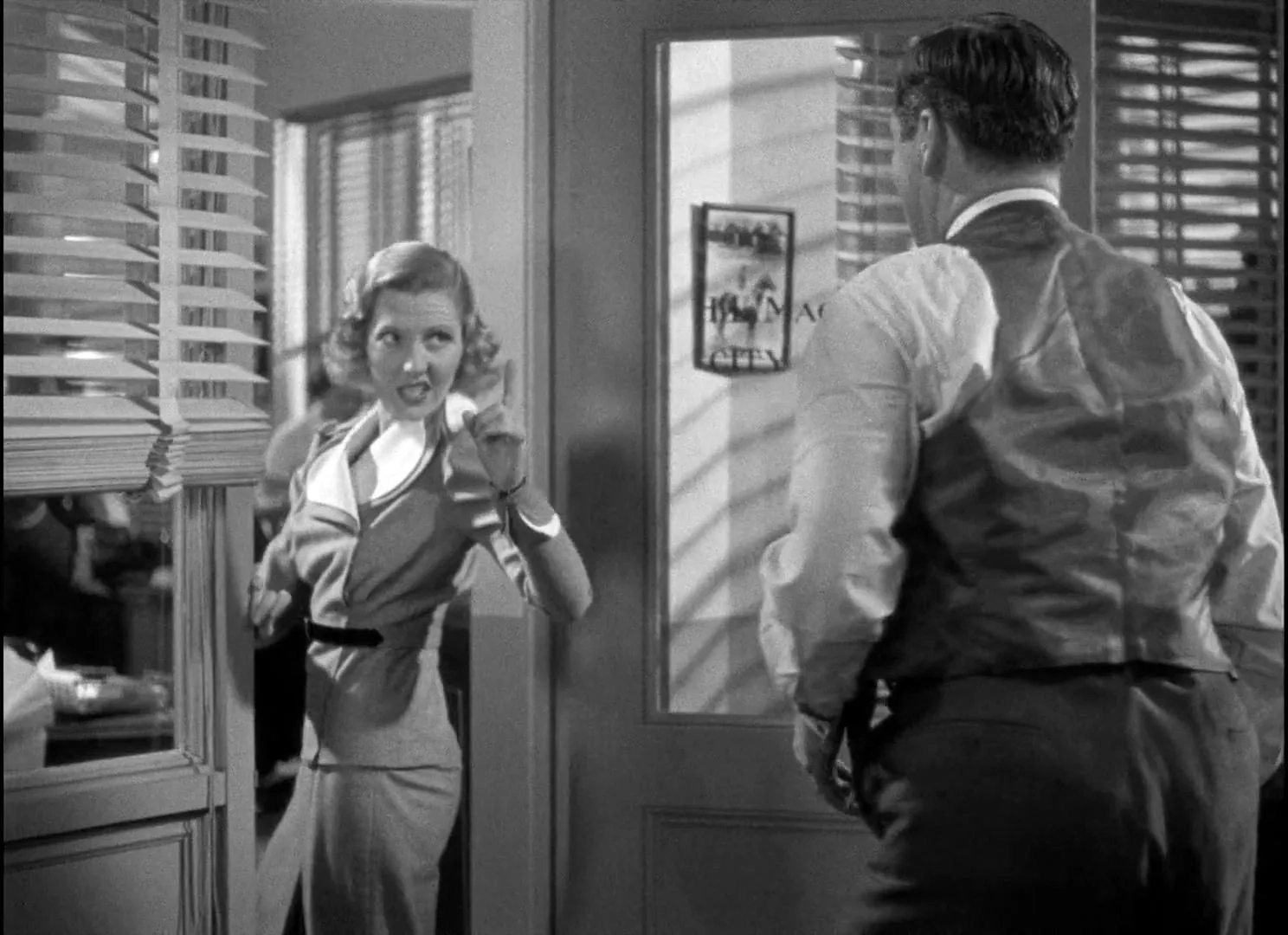 Jean Arthur and George Bancroft in Mr. Deeds Goes to Town (1936)