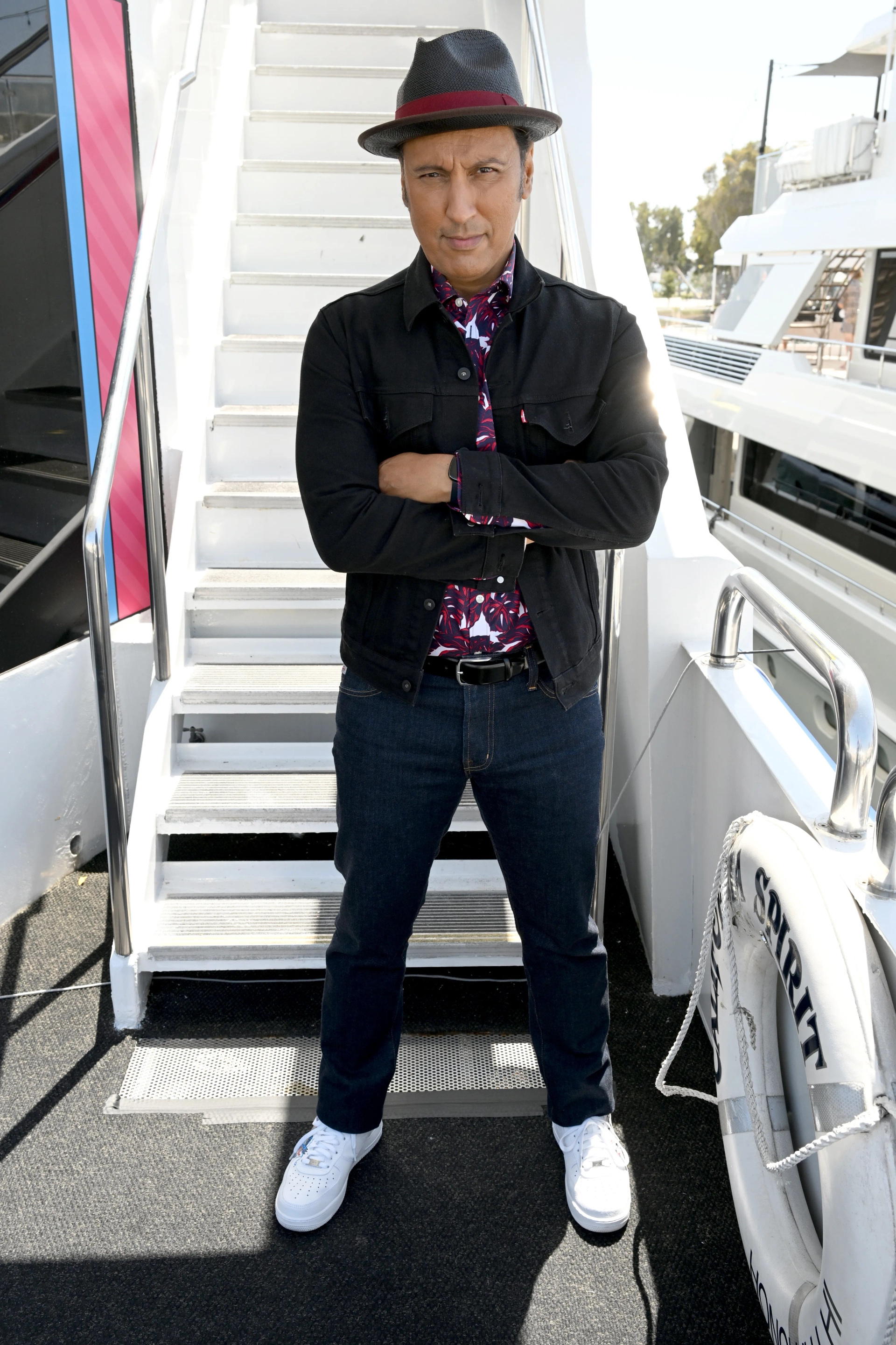 Aasif Mandvi at an event for Evil (2019)