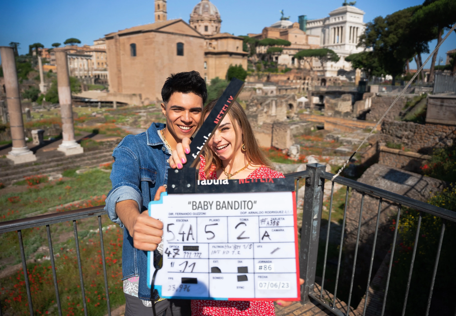 Francisca Armstrong and Nicolás Contreras in Baby Bandito (2024)