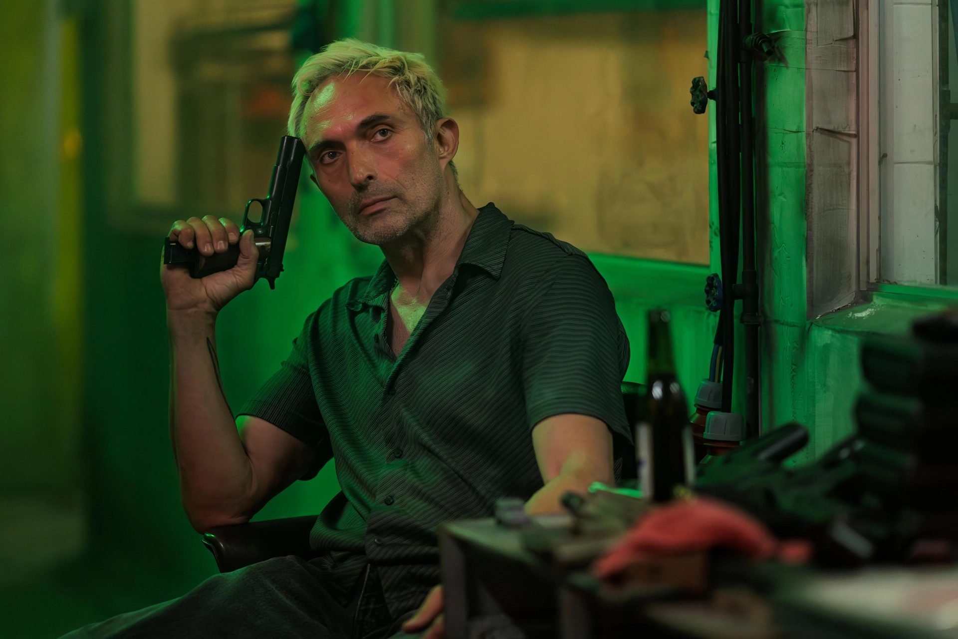 Amparo Noguera, Pedro Rojas, Ricardo Fernández, Marcelo Alonso, Julio Jorquera Arriagada, and Diego Muñoz in Baby Bandito (2024)