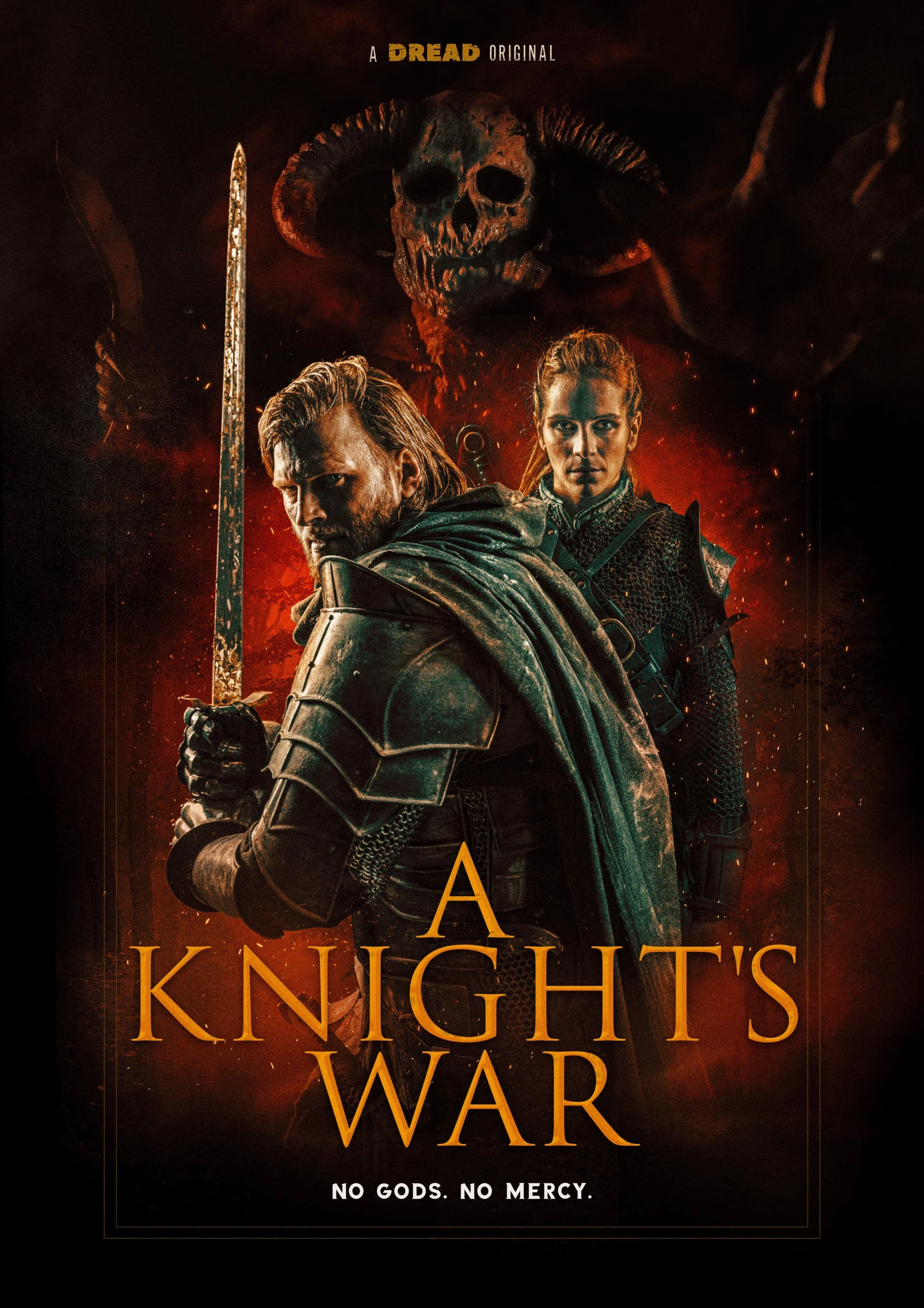 Raechel Fisher, Kristen Kaster, Ariel Gerard, Matthew Ninaber, Kristen MacCulloch, and Jeremy Ninaber in A Knight's War (2025)