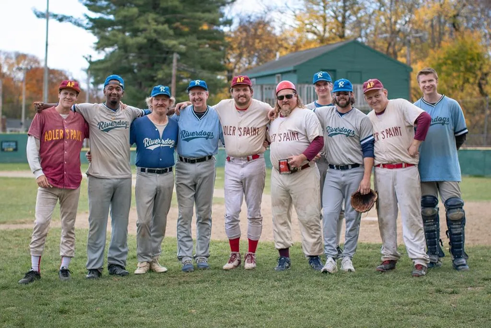 Stephen Radochia, Ari Brisbon, Ethan Ward, Brendan Burt, Russell J. Gannon, David Pridemore, Chris Goodwin, Timothy Taylor, Patrick Garrigan, and John R. Smith Jnr in Eephus (2024)