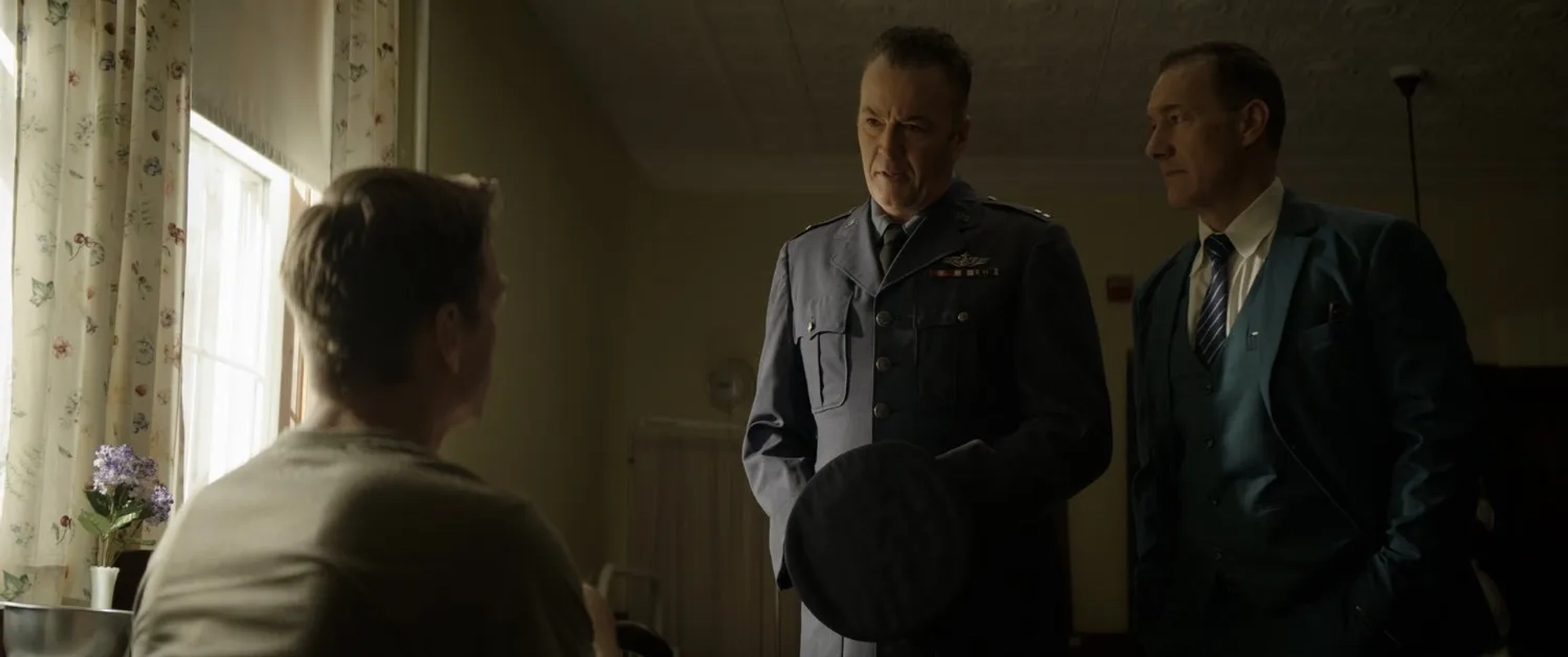 Jake Abel, Greg Nutcher, and Thomas Weissmuller in Fog of War (2025)
