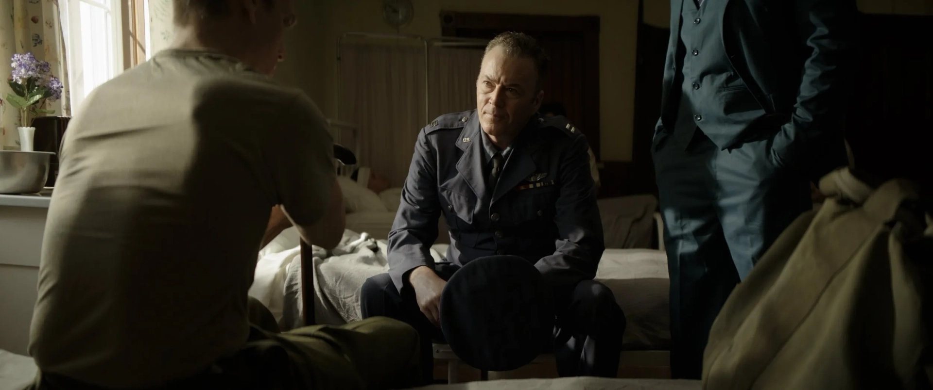 Jake Abel, Greg Nutcher, and Thomas Weissmuller in Fog of War (2025)