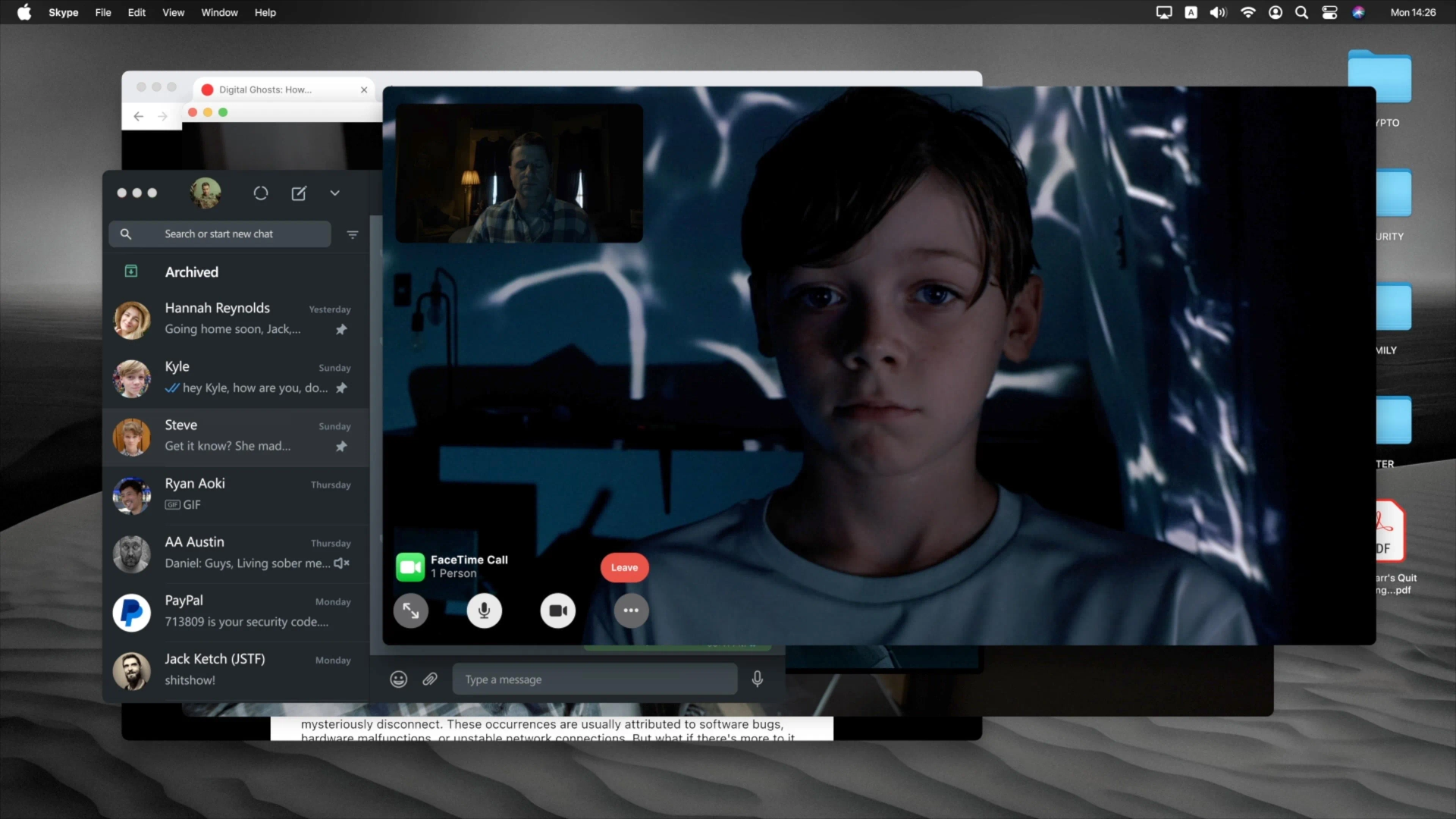 Ben McKenzie and Sawyer Jones in Bloat (2025)