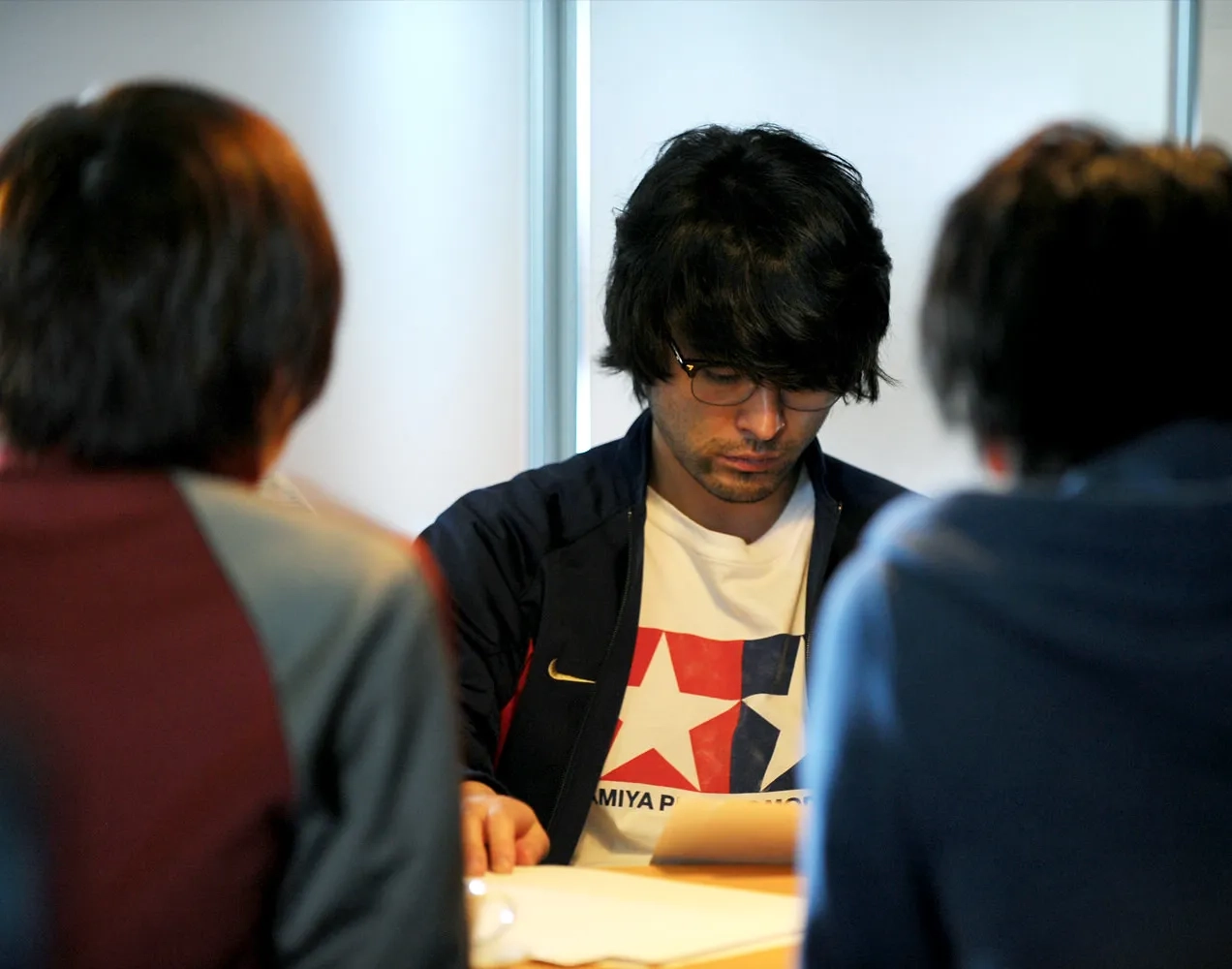 Ryûnosuke Kamiki, Takayuki Yamada, and Takeru Satoh in Bakuman (2015)